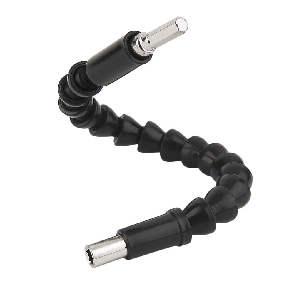 Premium Black Flexible Shaft Drill Bit Set with Extension Screwdriver Bit Holder & Broken Screw Extractor - Perfect for Electronics Repair, DIY Projects & Home Improvement (Drill Bits Included)