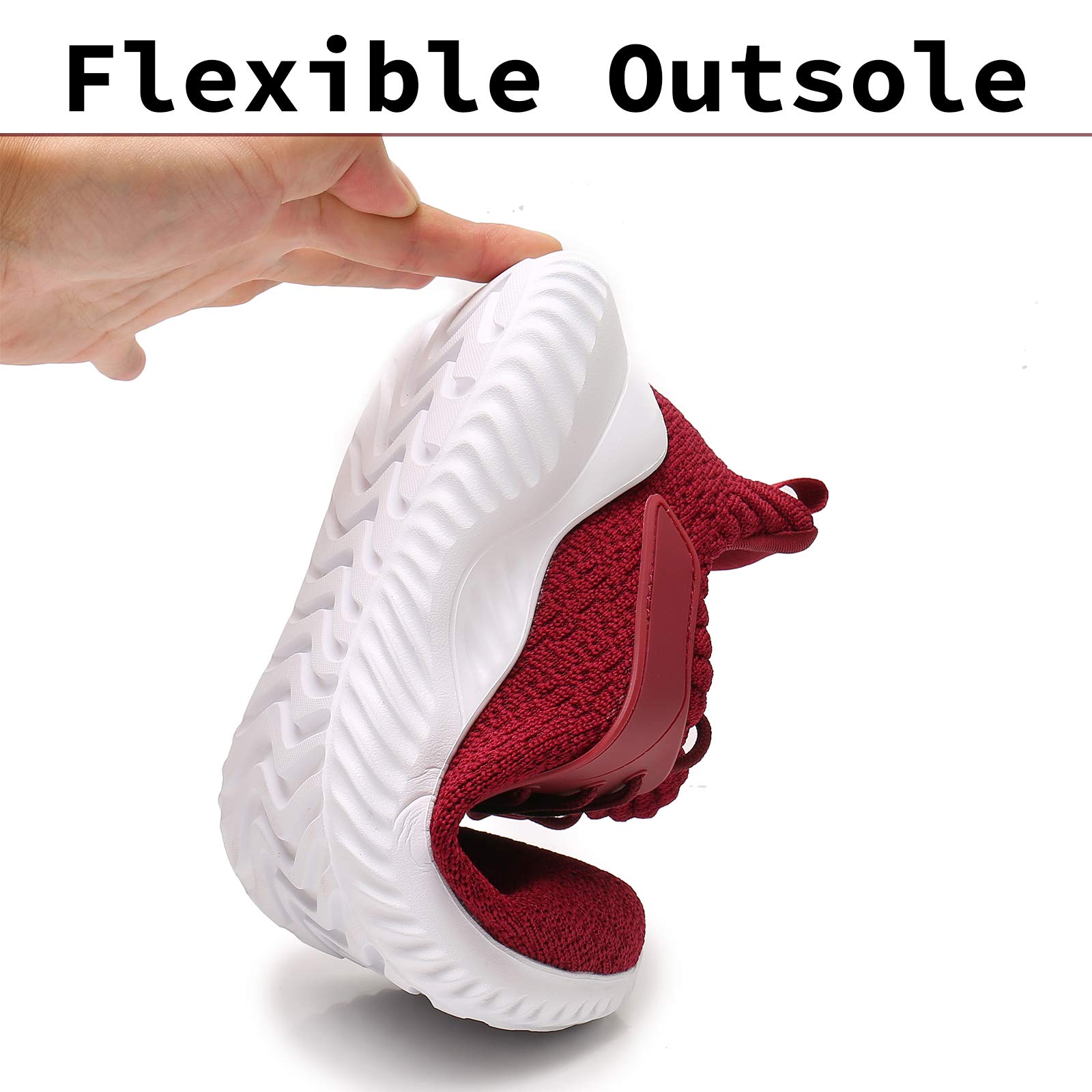 Akk Women's Slip-On Walking Shoes - Lightweight Memory Foam Tennis Sneakers for Running, Gym, Workout | Indoor & Outdoor Comfort Shoes for Women