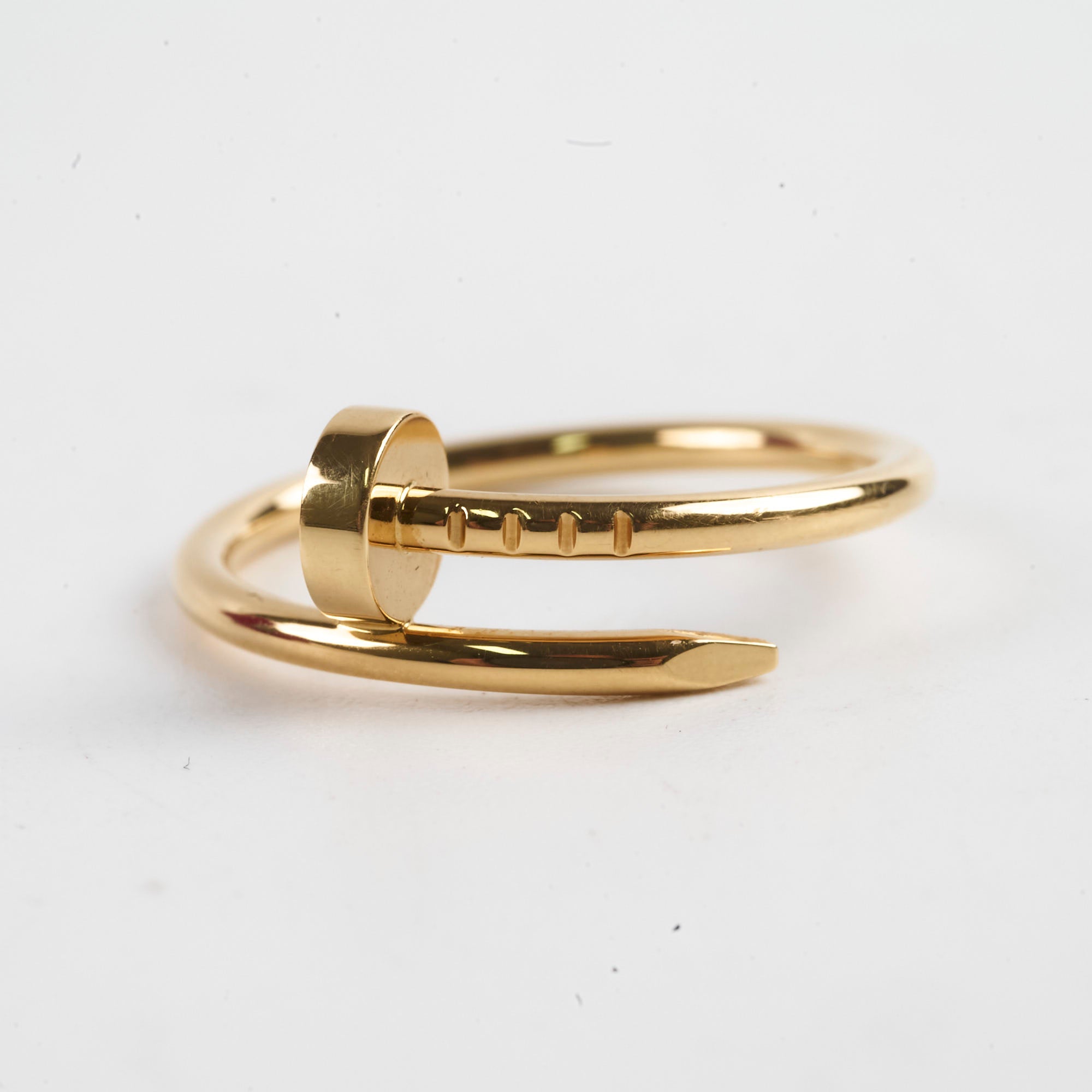 Cartier Juste un Clou Small Yellow Gold Ring Size 57 - Elegant Jewelry for Women, Perfect for Weddings, Anniversaries & Special Occasions