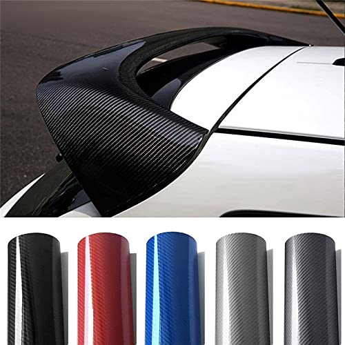 5D Carbon Fiber Vinyl Wrap for Cars & Motorcycles - Silver | High Glossy Finish for Interior/Exterior Styling