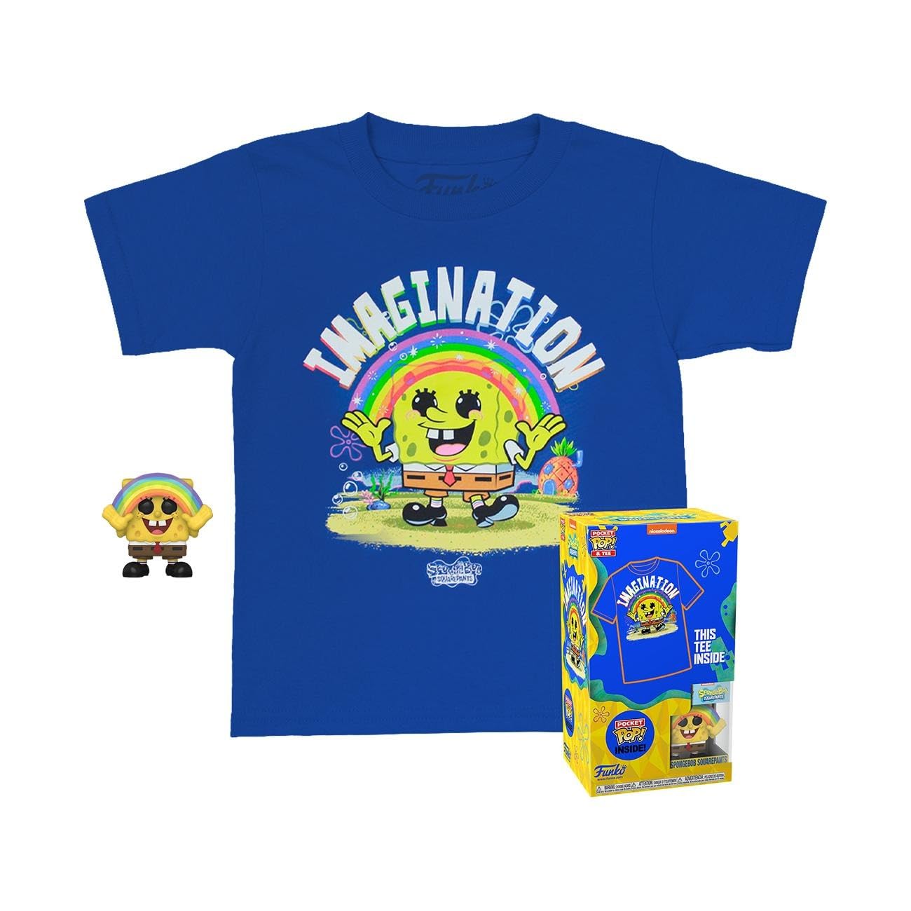 Funko Pocket Pop! & Tee: SpongeBob SquarePants - Cute Collectible Vinyl Figure & Graphic T-Shirt Set for Fans, Gifts & Casual Wear