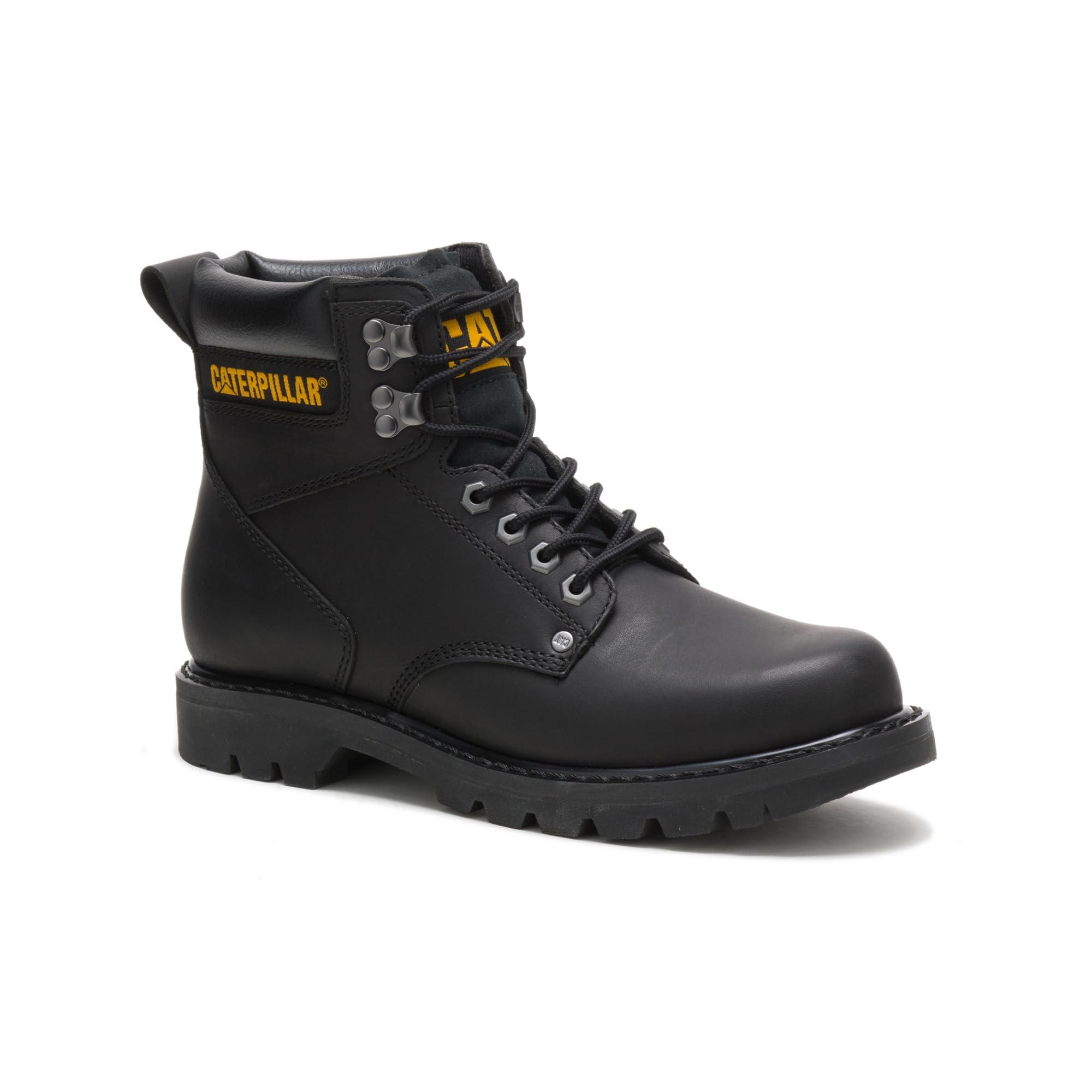 CAT Men's Second Shift Soft Toe Work Boot - Waterproof Steel Toe Construction Boots for Construction, Landscaping & Outdoor Work - Durable Slip Resistant Safety Shoes for Men