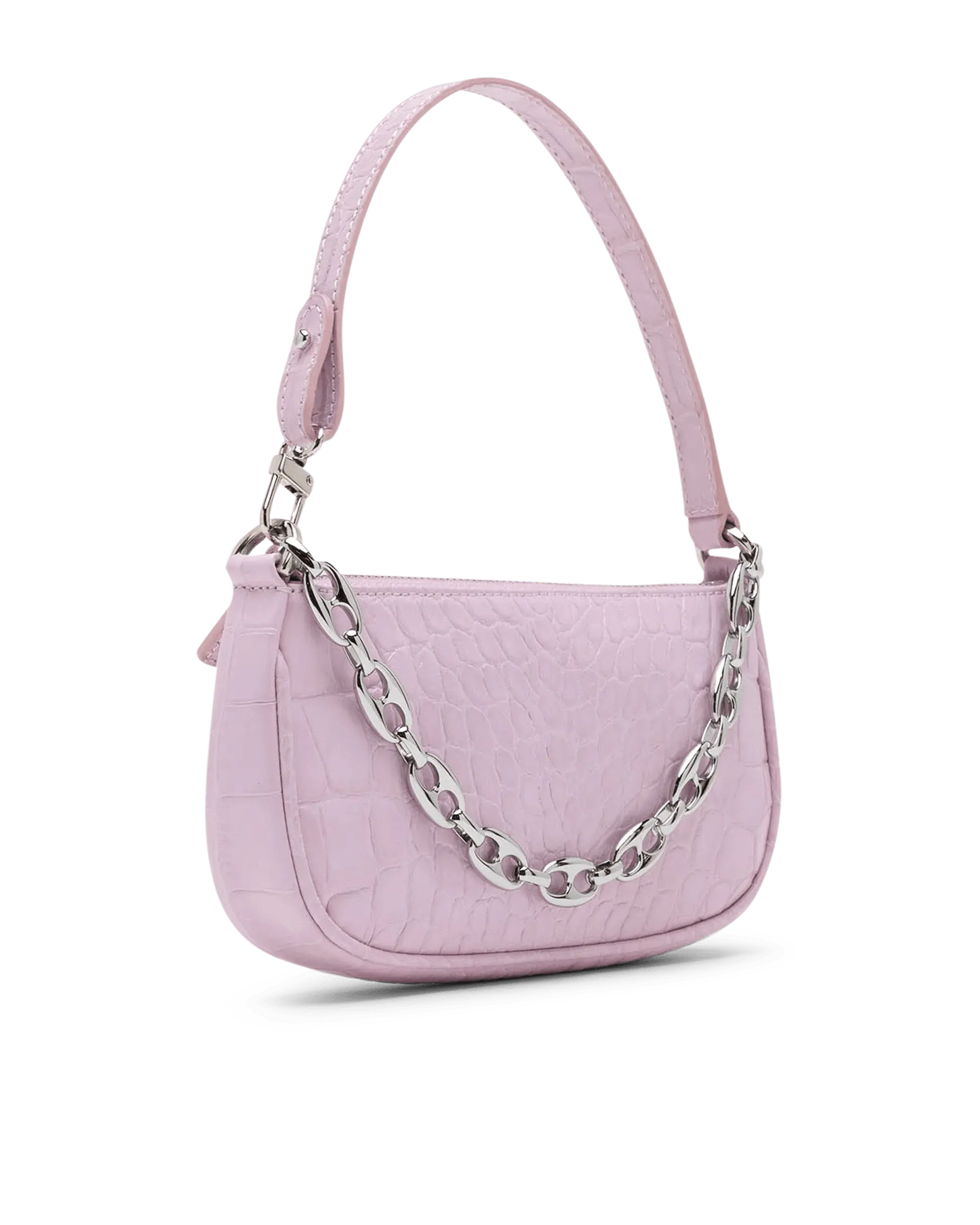 Mini Rachel Croc Effect Shoulder Bag for Women - Stylish Vegan Leather Crossbody Purse, Fashionable Small Handbag for Daily Use, Work, Shopping & Travel