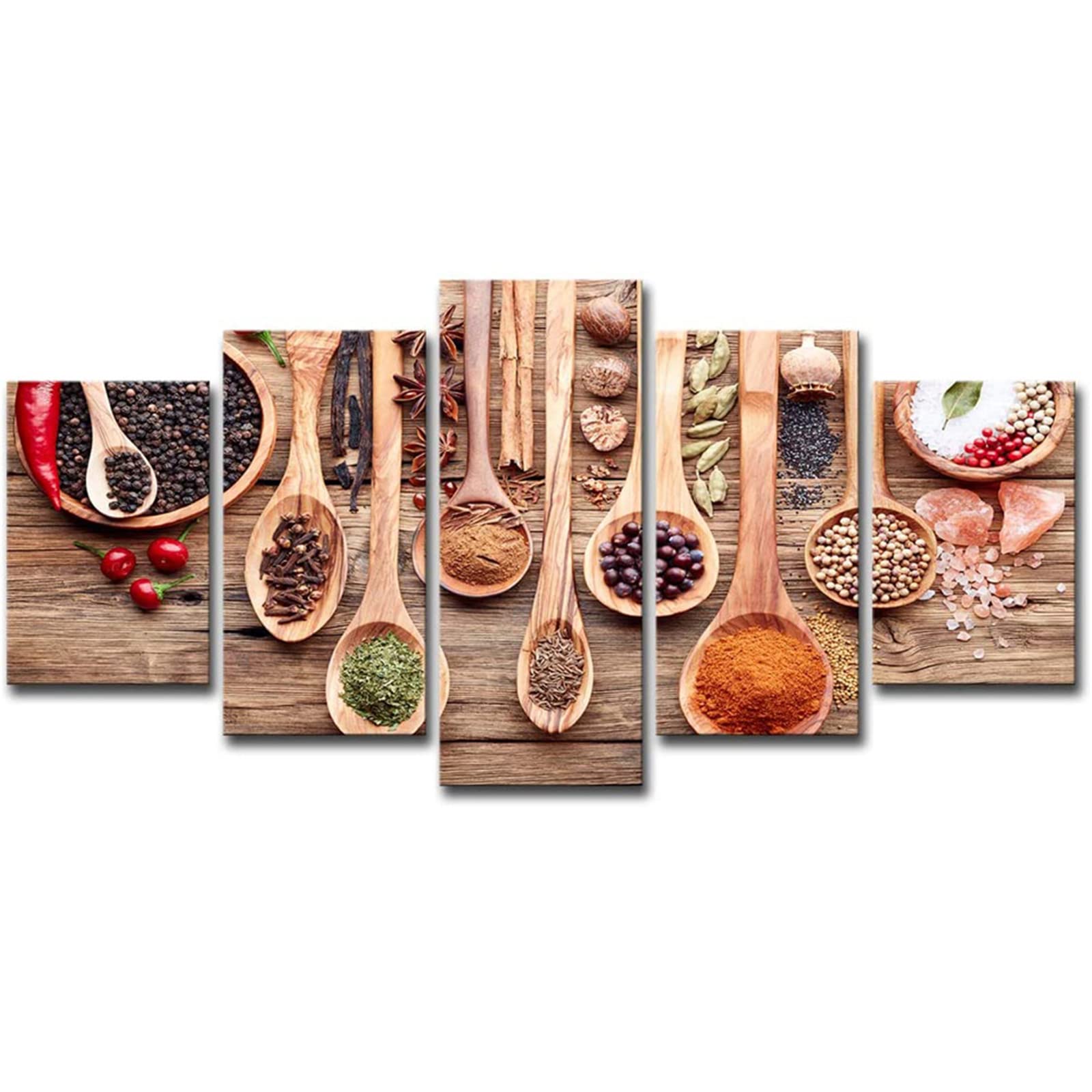 5D Diamond Painting Kits for Adults & Kids - Full Drill DIY Diamond Art Embroidery Cross Stitch Kits with Kitchen Spices Design - Perfect for Home Decor, Office Wall Art & Creative Gift Ideas