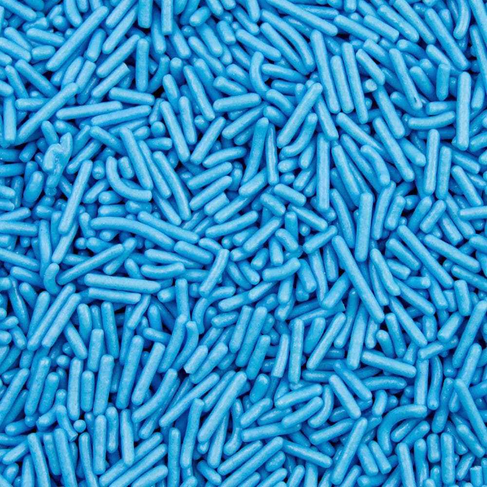 Blue Jimmies Sprinkles - Bulk 48ct Case | Private Label Rainbow Sprinkles for Baking, Cupcake & Cookie Decorations