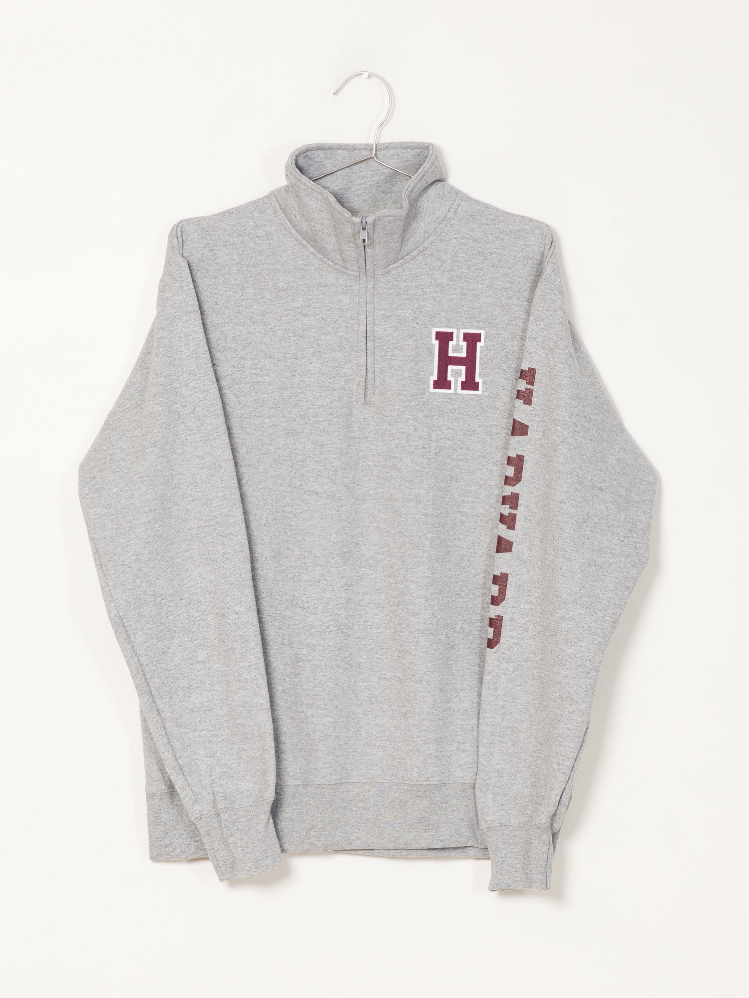 Champion 1/4 Zip Harvard University Sweater - Comfortable Pullover for Men & Women - Perfect for Campus Wear, Casual Outfits & Cold Weather Layering