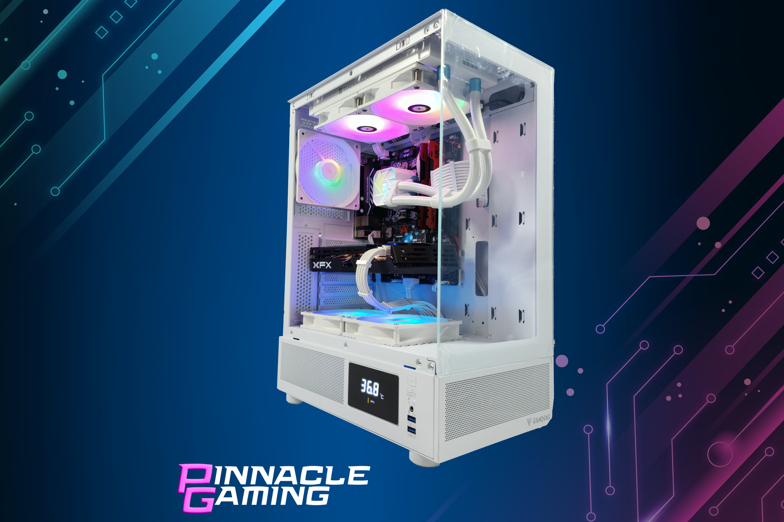 Custom Gaming Desktop PC - AMD Ryzen 5, RX 9070 16GB GPU, 1TB SSD, 32GB DDR5 RAM, WiFi & Bluetooth - Ultimate Gaming Setup for Esports & 4K Streaming