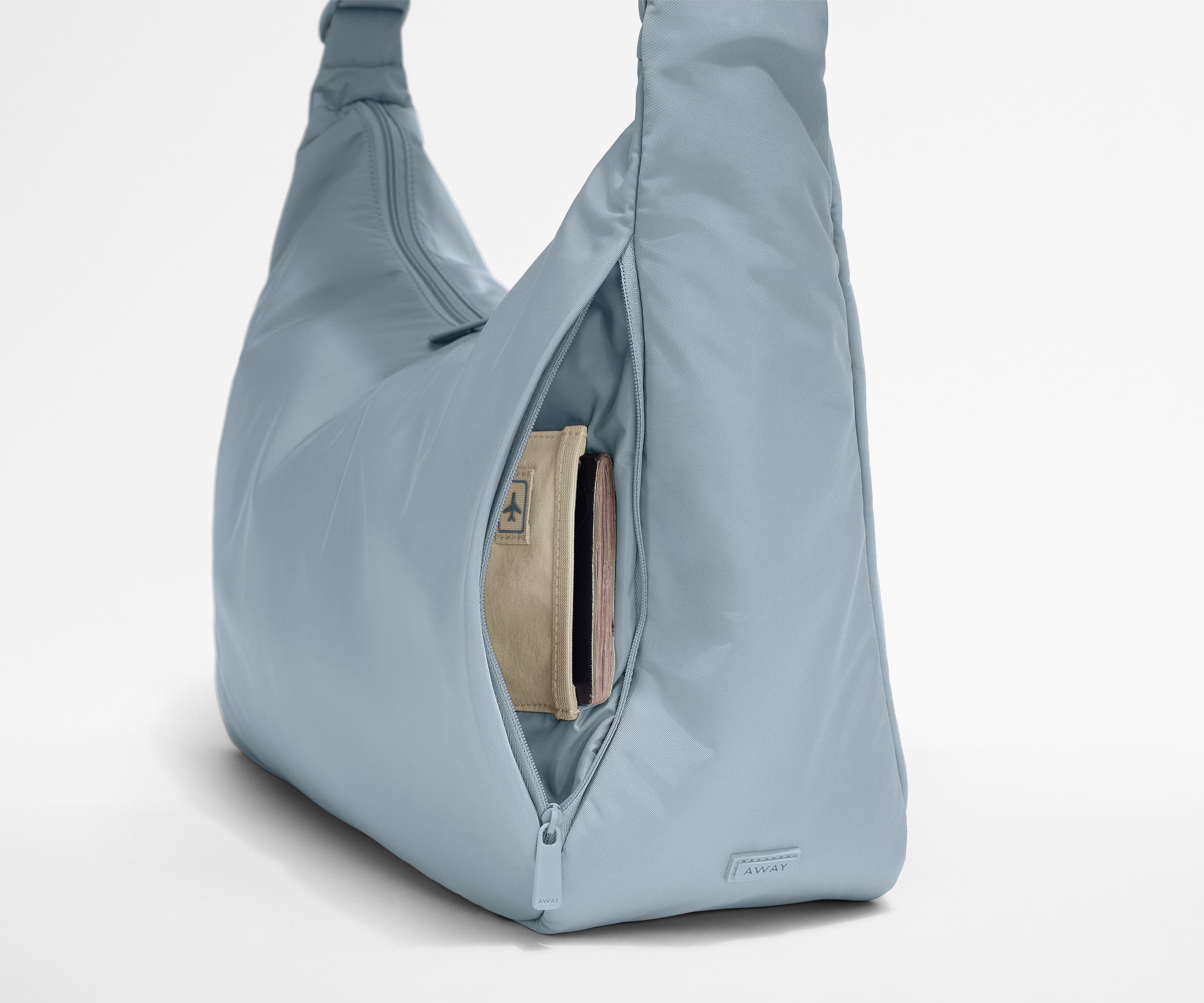 Large Featherlight Crossbody Bag in Arctic Blue - Stylish & Lightweight Purse for Women, Perfect for Travel, Shopping & Everyday Use