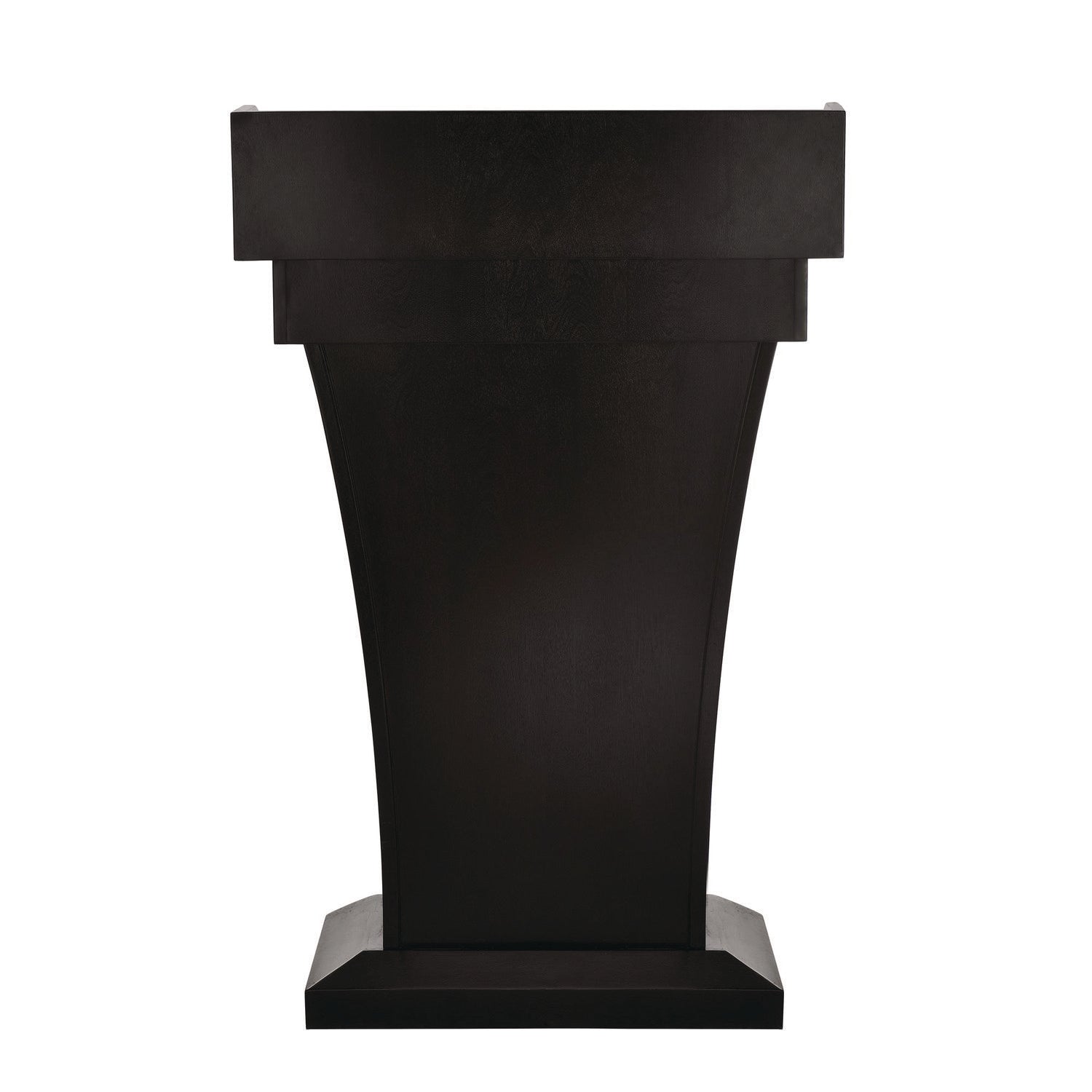 AdirOffice Wooden Standing Podium Lectern with Storage Drawer - 27.55 x 14 x 43.3 Inches, Black - Perfect for Presentations, Speeches, Church Services & Classrooms