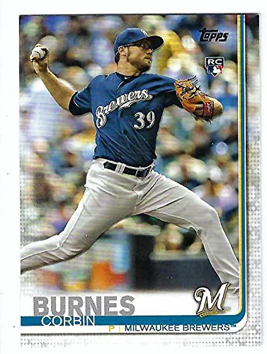 2019 Topps #94 Corbin Burnes Rookie Card RC - Milwaukee Brewers Baseball Player Collectible - Perfect for Sports Memorabilia Fans & Trading Card Enthusiasts