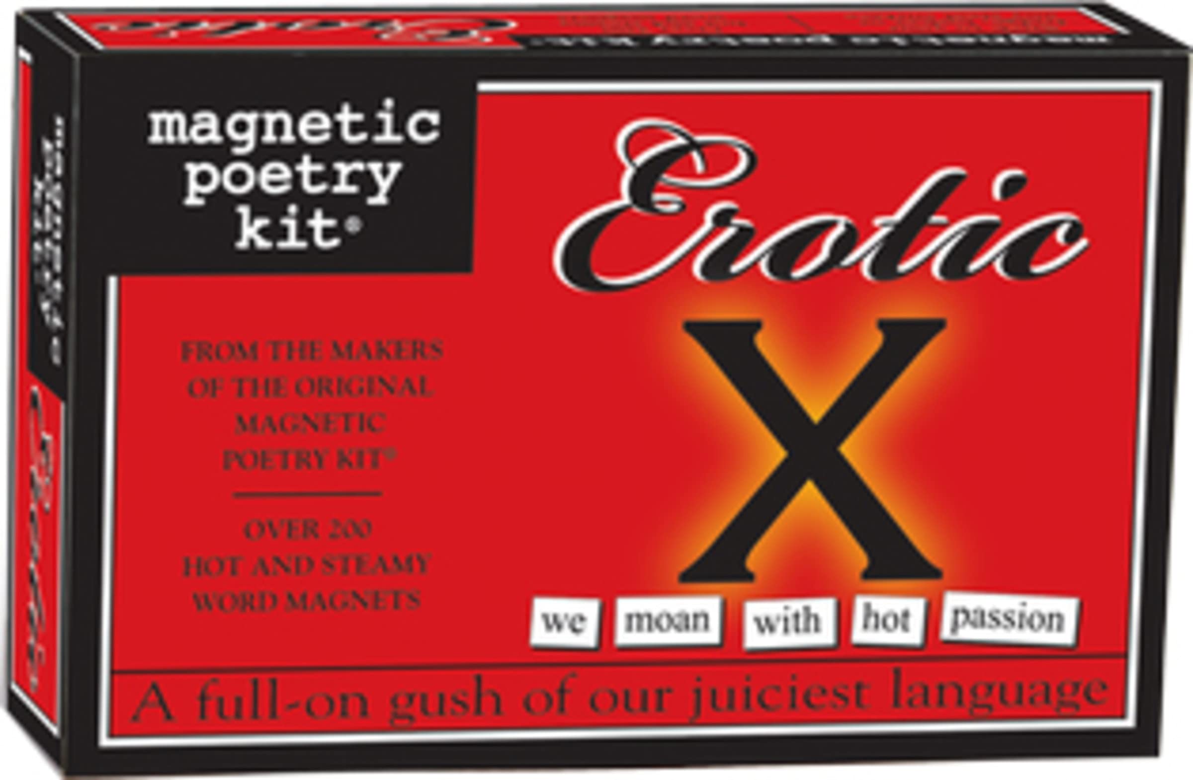 Magnetic Poetry Kit - Erotic Words for Refrigerator - Create Romantic Poems & Love Letters on Your Fridge - USA Made - Perfect for Couples, Date Nights & Creative Gift Ideas