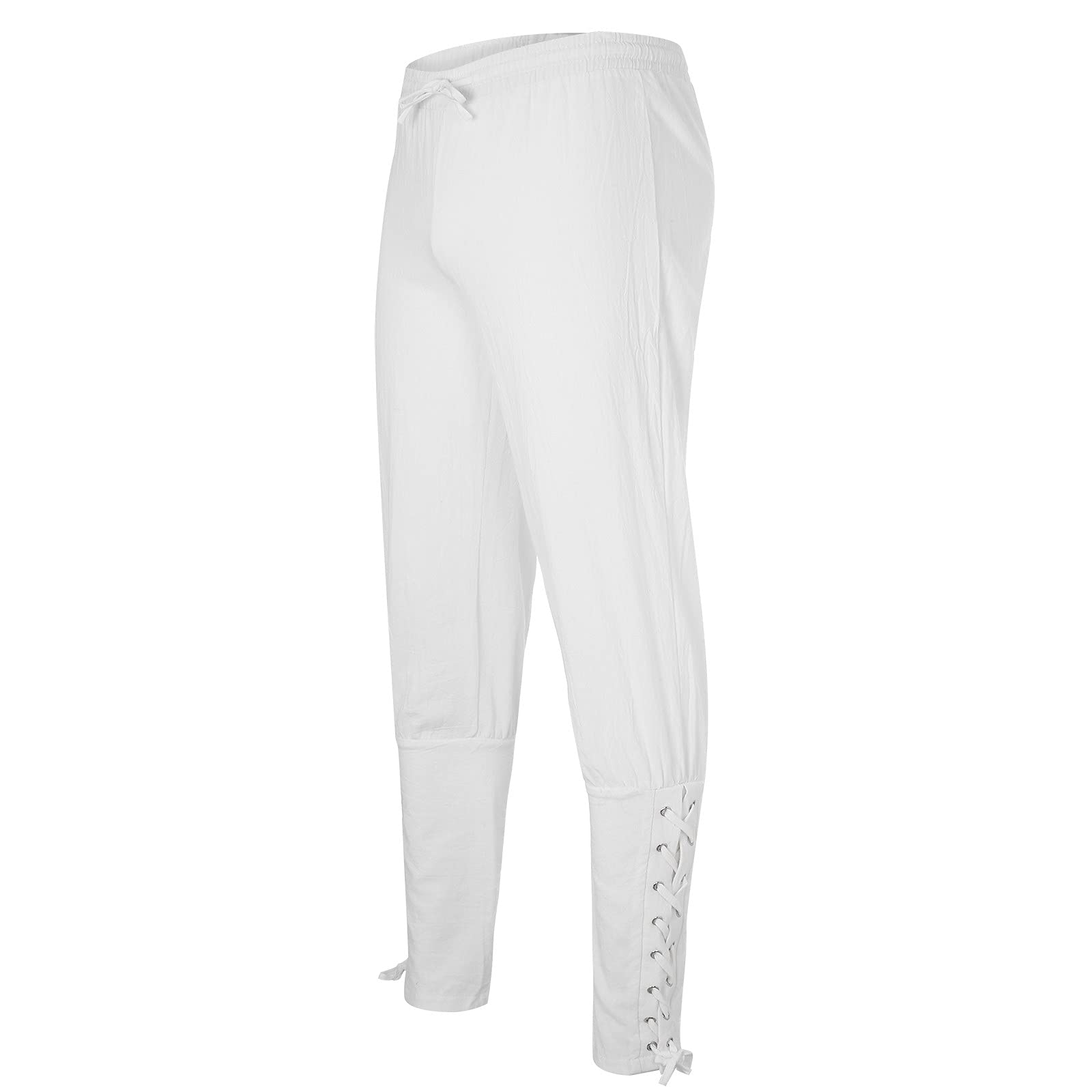 Men's Solid Color Cuff Jogger Pants with Drawstring Waist - Comfortable Casual Track Pants for Workout, Lounge & Everyday Wear