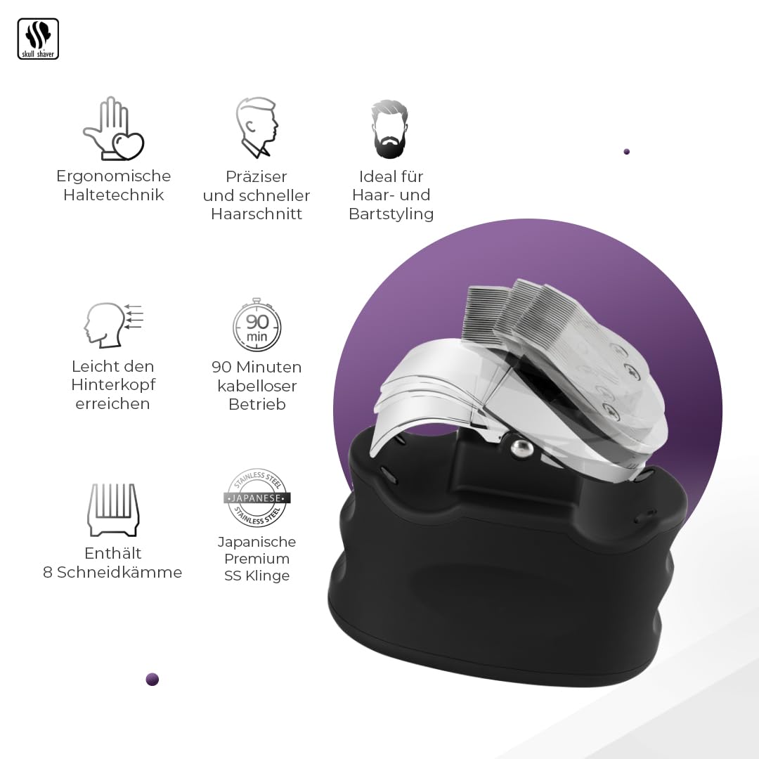 Beast Clipper Pro - Professional Electric Hair Clipper for Men | Precision Trimmer for Head, Beard & Mustache Grooming | Perfect for Home & Barbershop Use