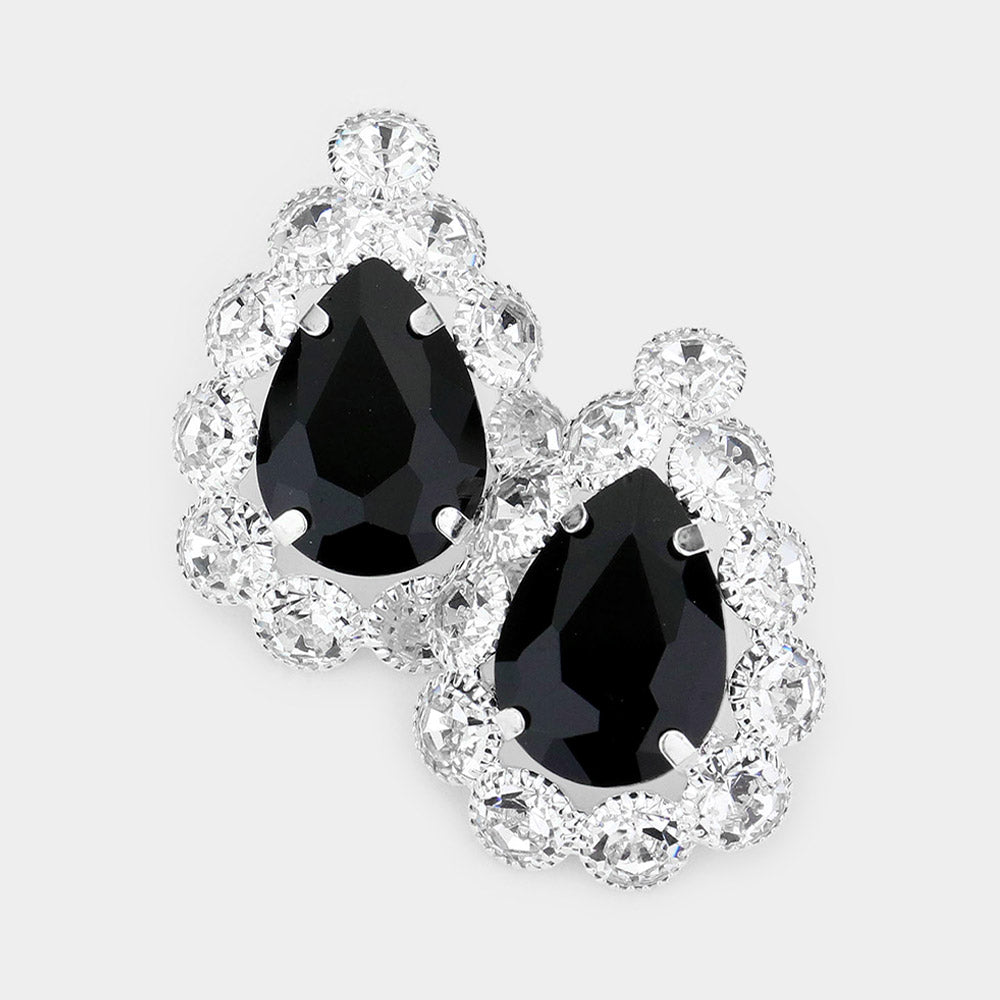 Elegant Black Stud Earrings for Women - Minimalist Fashion Jewelry Gift Idea | Perfect for Daily Wear, Parties & Special Occasions