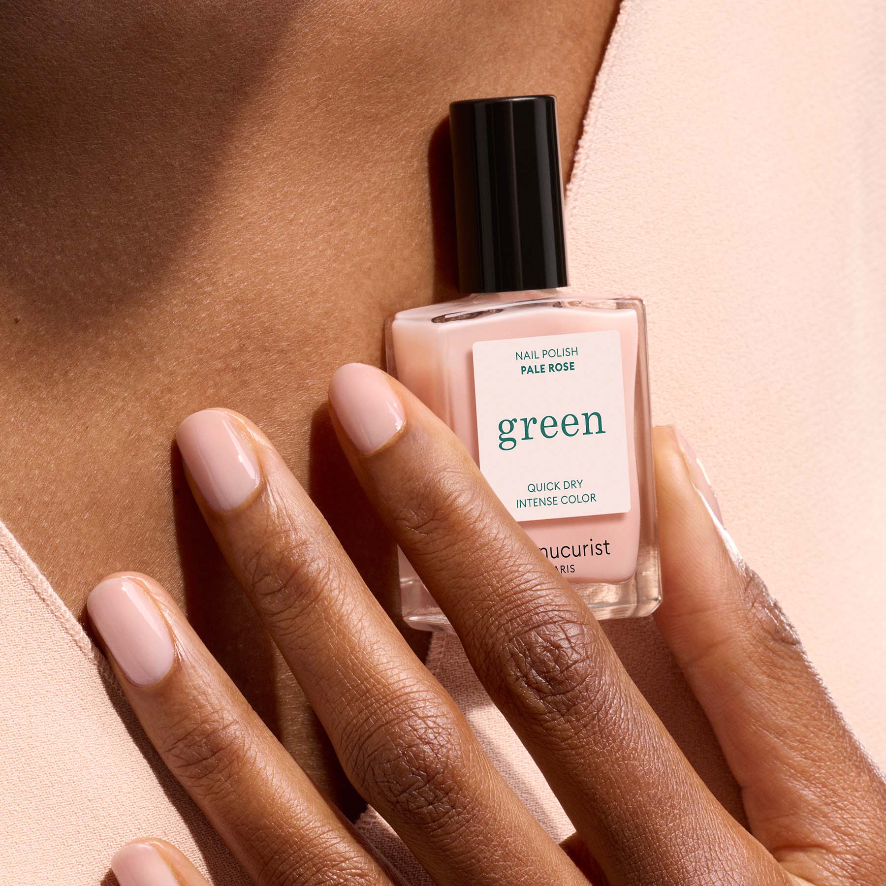 Pale Rose Green Nail Polish - Vegan & Non-Toxic Nail Lacquer for Women - Perfect for Spring, Summer & Special Occasions