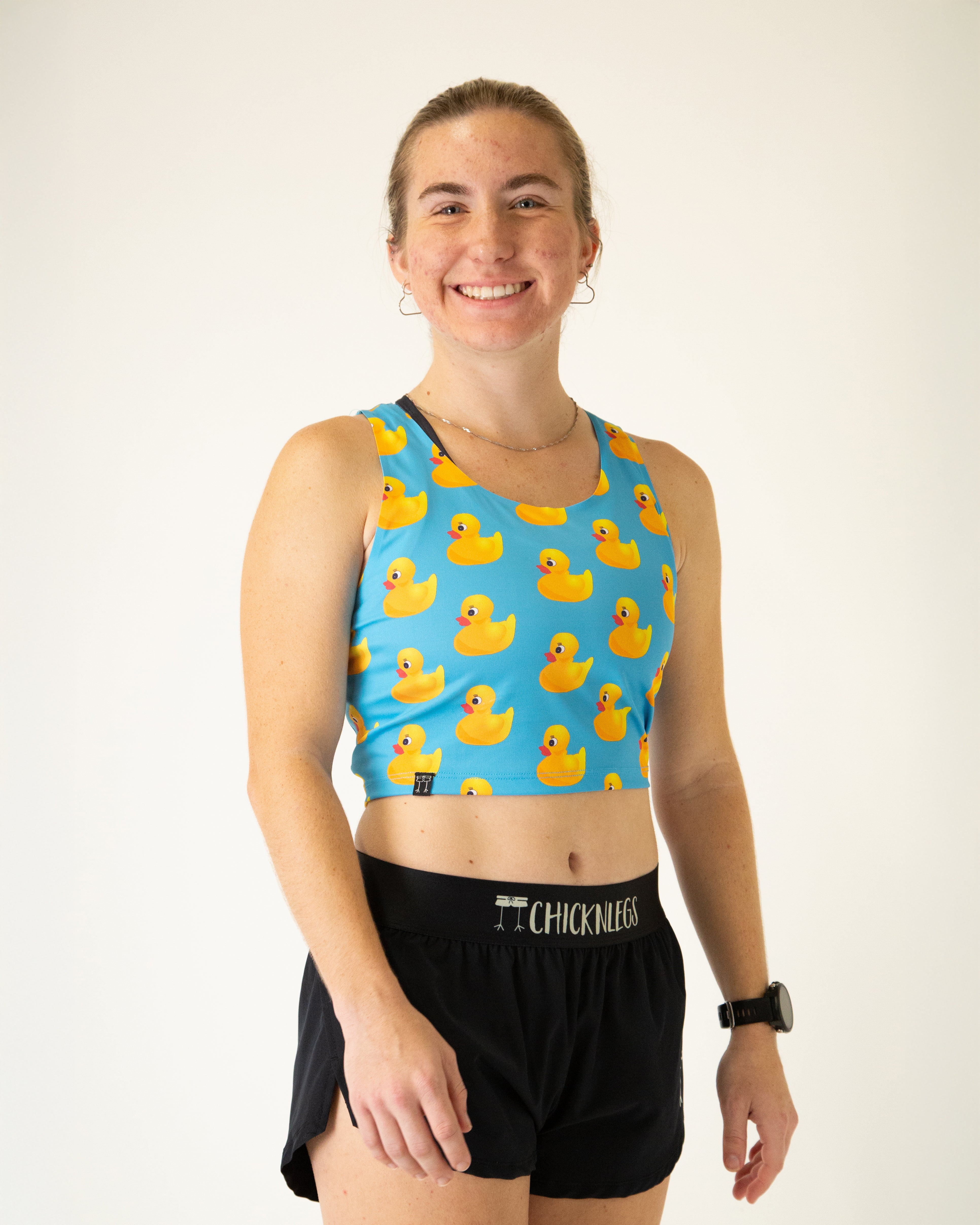 Stylish Rubber Ducky PWR Crop Top for Women - Trendy Summer Fashion Top for Beach, Music Festivals & Casual Outings