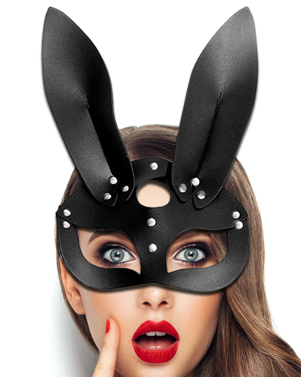 Stegosaurus Cat Mask for Women - Elegant Masquerade Bunny Mask for Night Club, Cocktail Party & Cosplay | Perfect for Halloween, Themed Events & Costume Parties