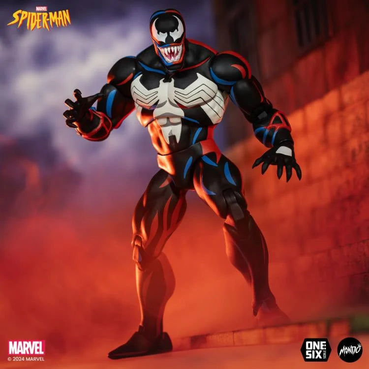 Spider-Man: The Animated Series Venom 1/6 Scale Collectible Action Figure - Perfect for Marvel Fans & Display Collections
