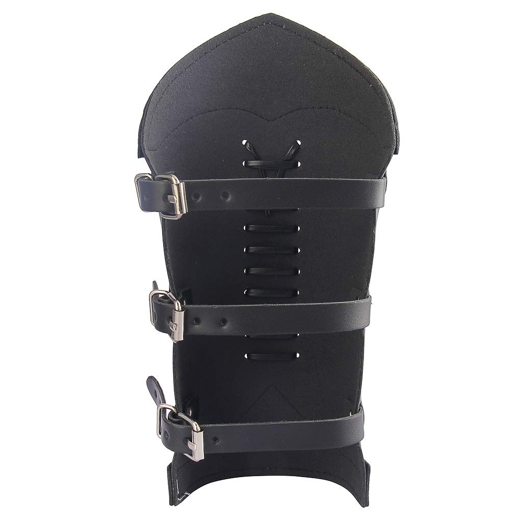 JAOYU Medieval Leather Bracer Set - 2PCS Viking Armor Vambrace Wrist Guards for LARP, Cosplay & Renaissance Fairs - Durable Leather Gauntlets for Role Playing, Historical Reenactment & Costume Accessories