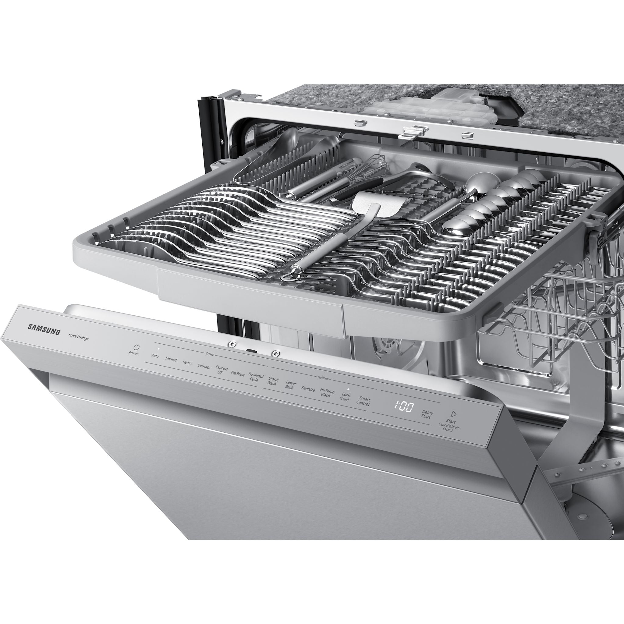 Samsung DW80CG5450SRAA 24 Inch Built-In Dishwasher with Stainless Steel Tub - Energy Star Certified, Ultra Quiet Operation for Open Kitchen & Modern Home Use