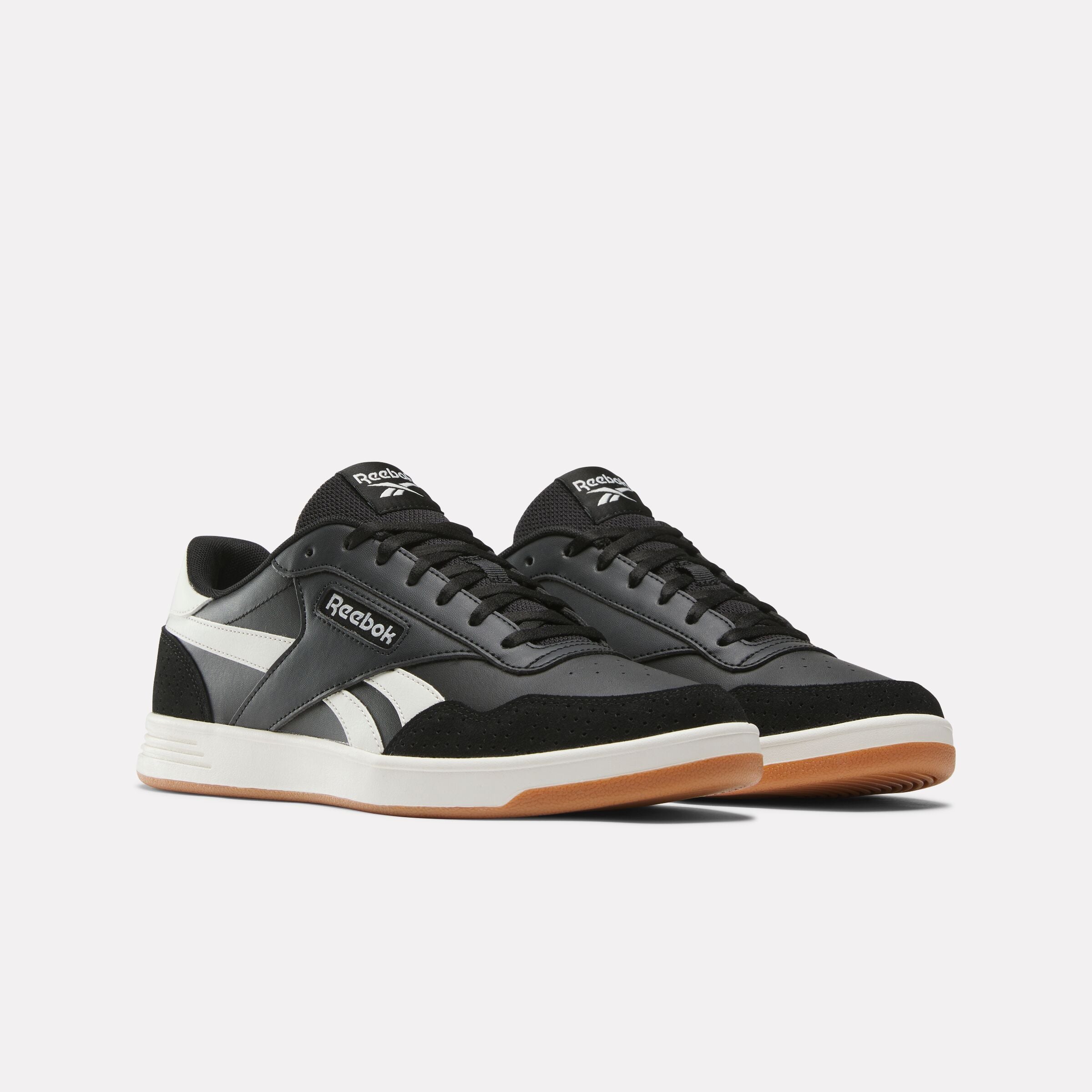 Reebok Court Advance Men's Sneakers - Black/Chalk/Black | Comfortable Athletic Shoes for Tennis, Running & Casual Wear