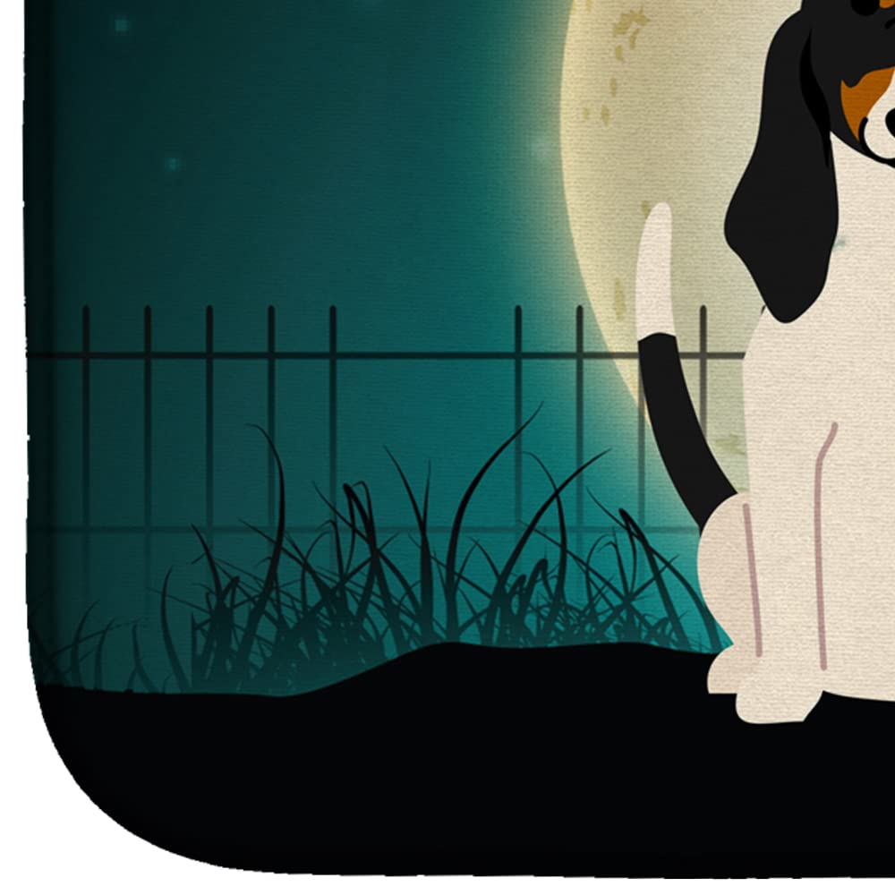 Scary Swiss Hound Dish Drying Mat - Absorbent Kitchen Counter Pad (14x21