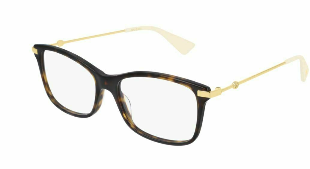 Gucci GG 0513O 002 Havana/Gold Eyeglasses - Premium Designer Sunglasses for Women & Men | UV Protection, Luxury Fashion Accessory | Perfect for Outdoor Activities, Travel & Everyday Wear