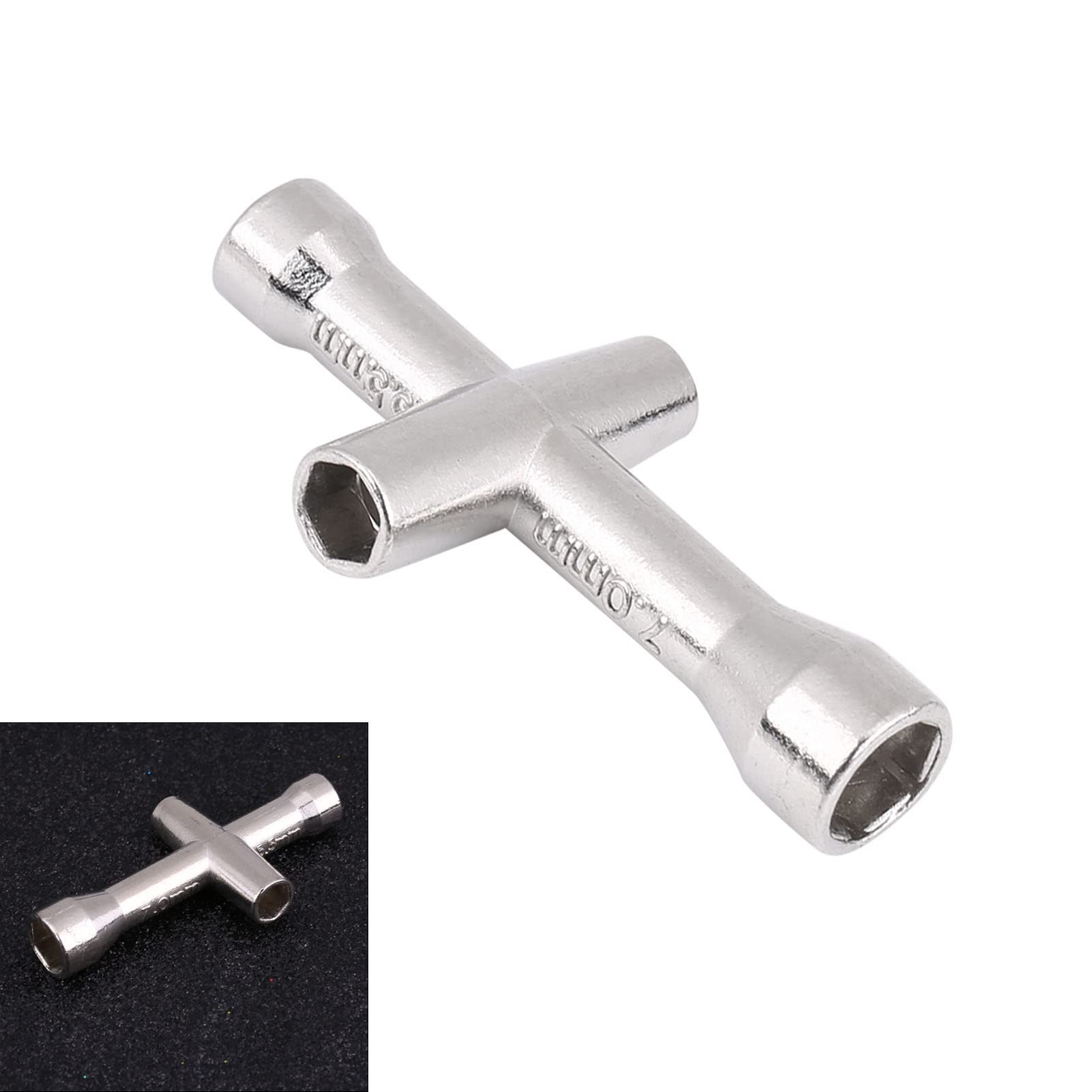 Premium 4/5/5.5/7mm Cross Wrench Set for RC Model Cars & Crawlers - Durable Repair Tool Kit with Sleeve - Compatible with 1/10 Scale Remote Control Vehicles - Perfect for Off-Road Racing & DIY Maintenance