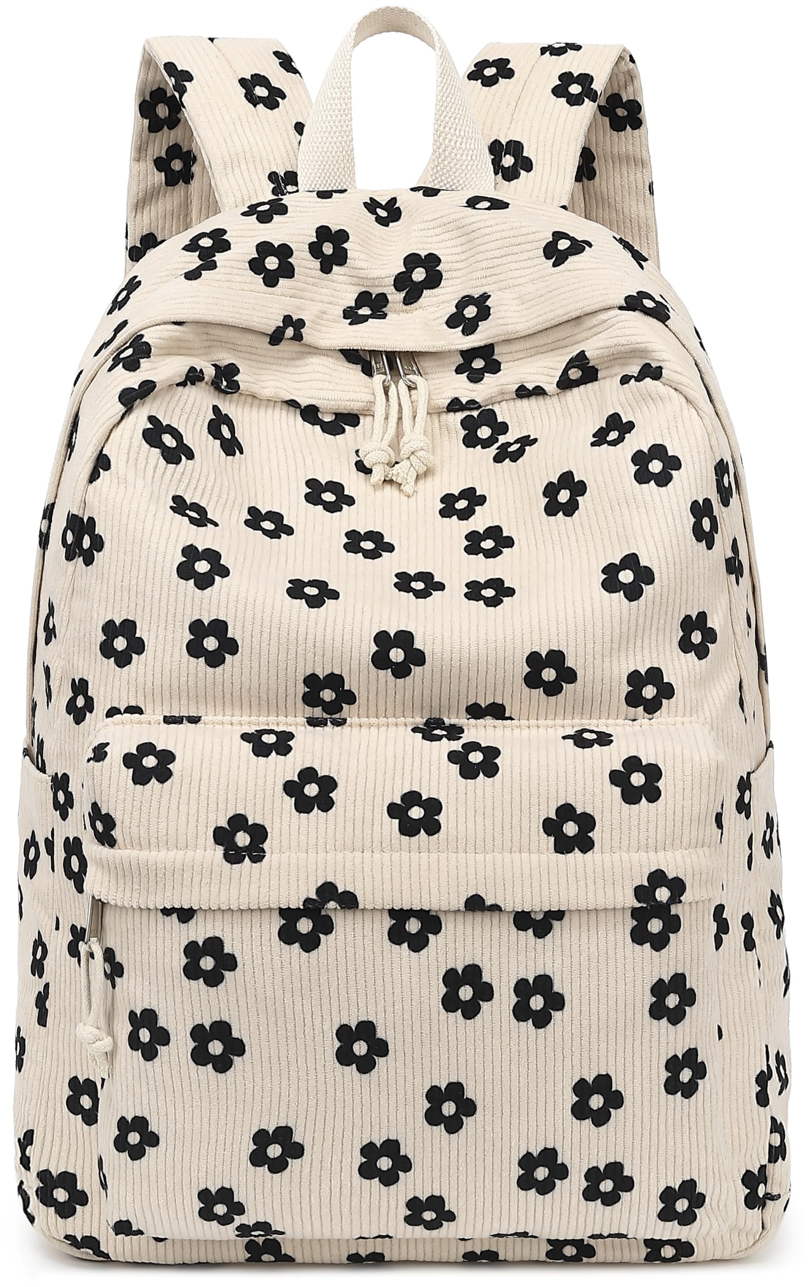 Bluboon Corduroy Backpack for Girls - School, Travel & Laptop Use