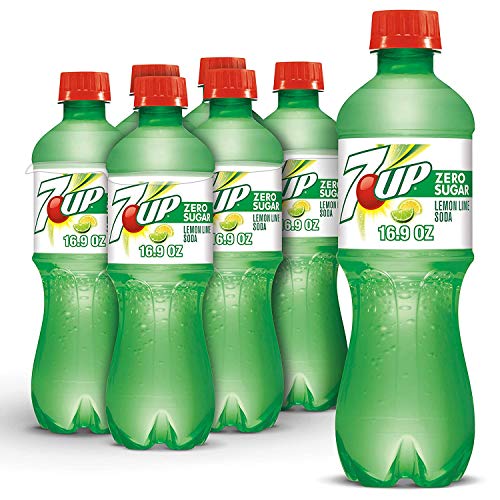 7UP Zero Sugar Soda, 16.9 oz Bottles (24 Pack) - Refreshing Lemon Lime Flavored Drink for Parties, BBQs & Everyday Hydration