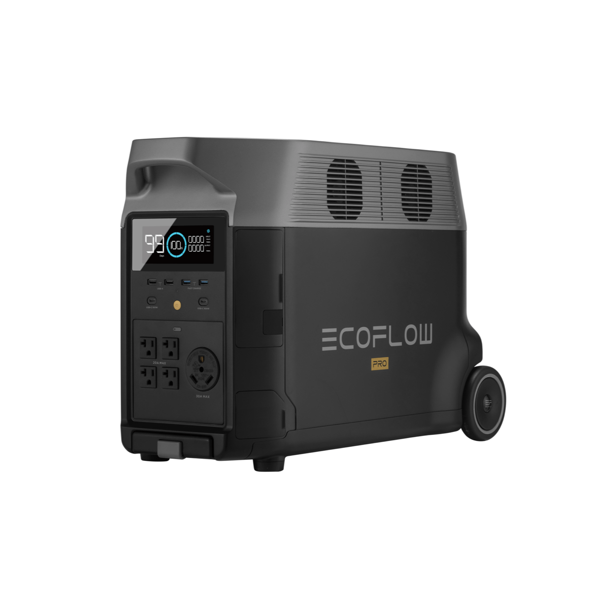 Refurbished EcoFlow DELTA Pro Portable Power Station - 3600Wh Solar Generator for Home Backup, Camping & RV - Fast Charging, Expandable Capacity, Clean Energy Solution