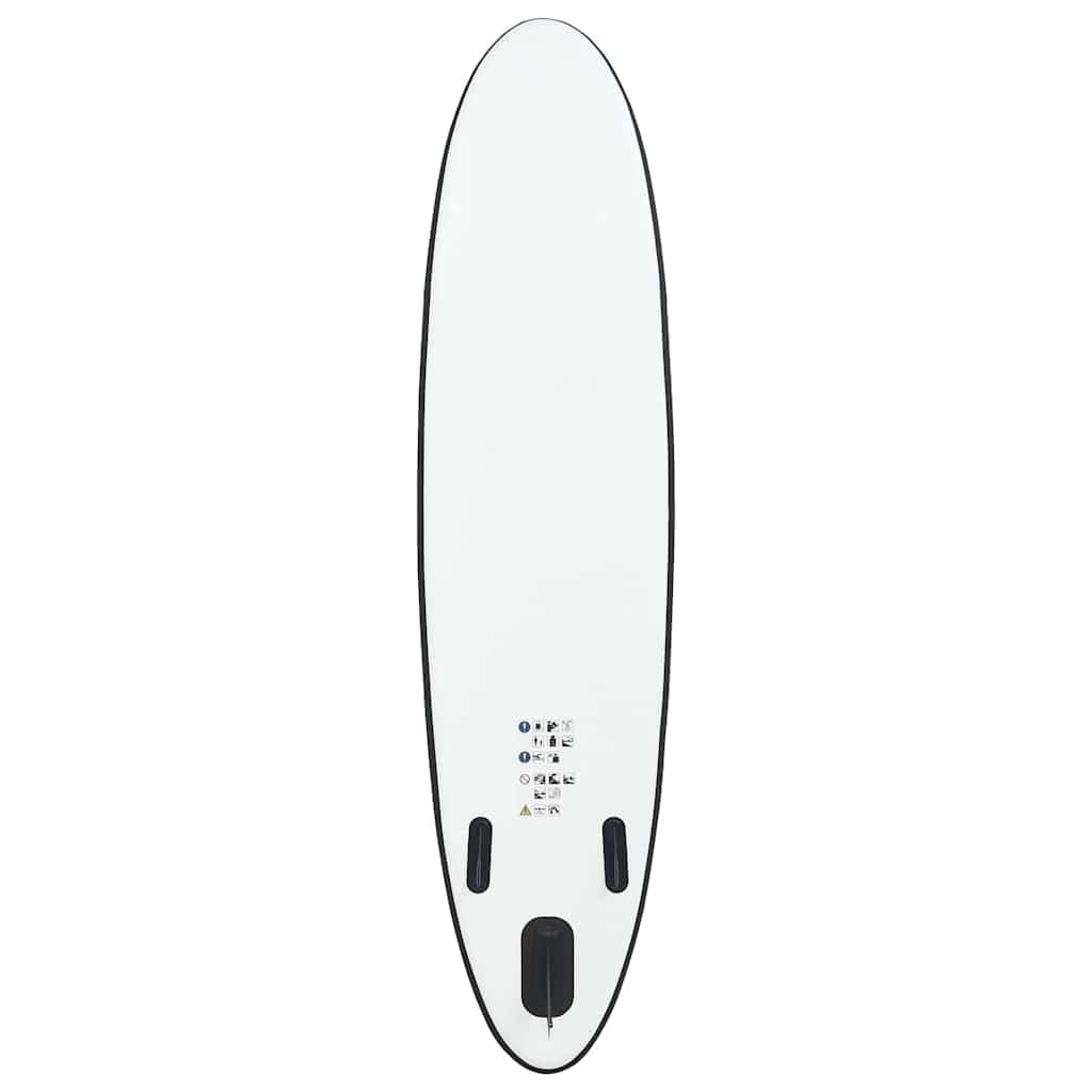 Premium Inflatable Stand Up Paddle Board Set - 12.8g Lightweight SUP with Paddle, Pump & Carry Bag - Black & White Design for Lakes, Rivers & Ocean Paddling
