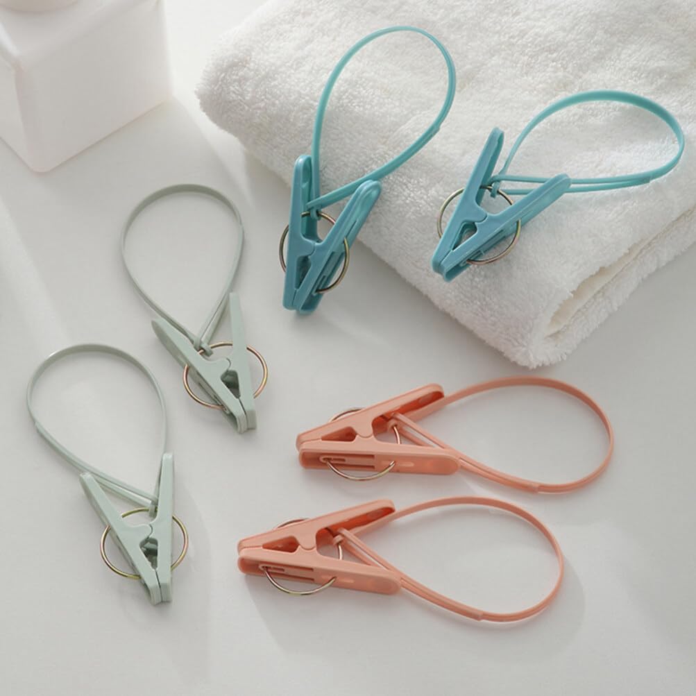 12pcs Windproof Clothes Clips - Multipurpose Drying Socks Clips, Clothespins for Laundry, Travel & Clothesline - Perfect for Outdoor Drying, Camping & Washing Clothes