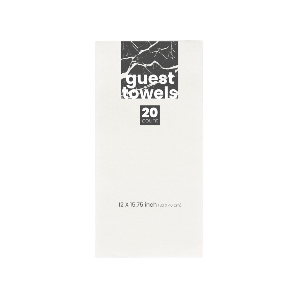 Premium Disposable Airlaid Paper Napkins - 20 Pack, Soft & Absorbent White Napkins for Parties, Picnics, and Everyday Use