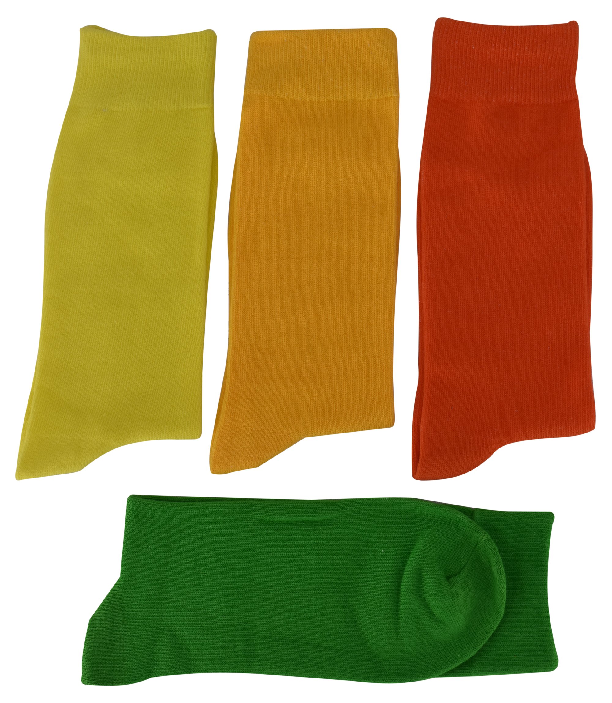 Men's Solid Color Cotton Dress Socks - 3 Pack Comfortable Formal & Casual Socks for Office, Business, Wedding & Daily Wear