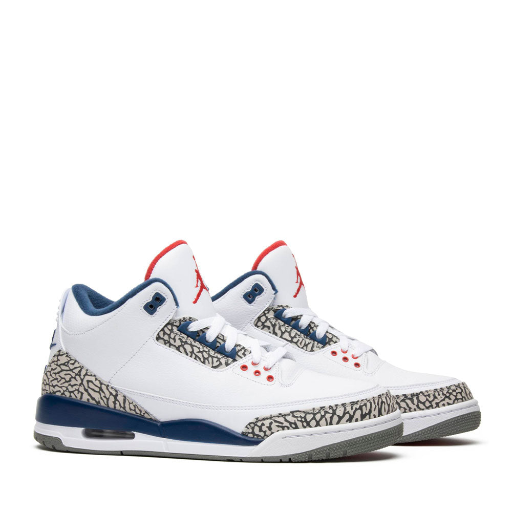 Nike Air Jordan 3 Retro True Blue Men's Basketball Shoes - Classic Sneakers for Streetwear & Casual Style | Perfect for Basketball, Gym & Everyday Wear