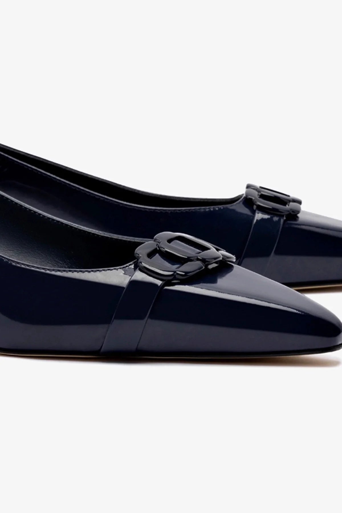 Franca Women's Navy Patent Leather Pumps - Stylish High Heel Dress Shoes for Work, Party & Evening Events