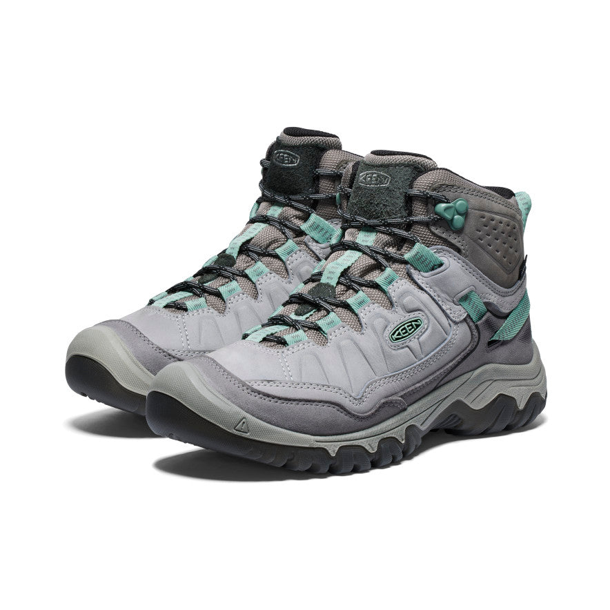 Women's KEEN Targhee IV Waterproof Hiking Boots - Alloy/Granite Green | Lightweight & Durable for Outdoor Adventures, Trail Hiking & Camping