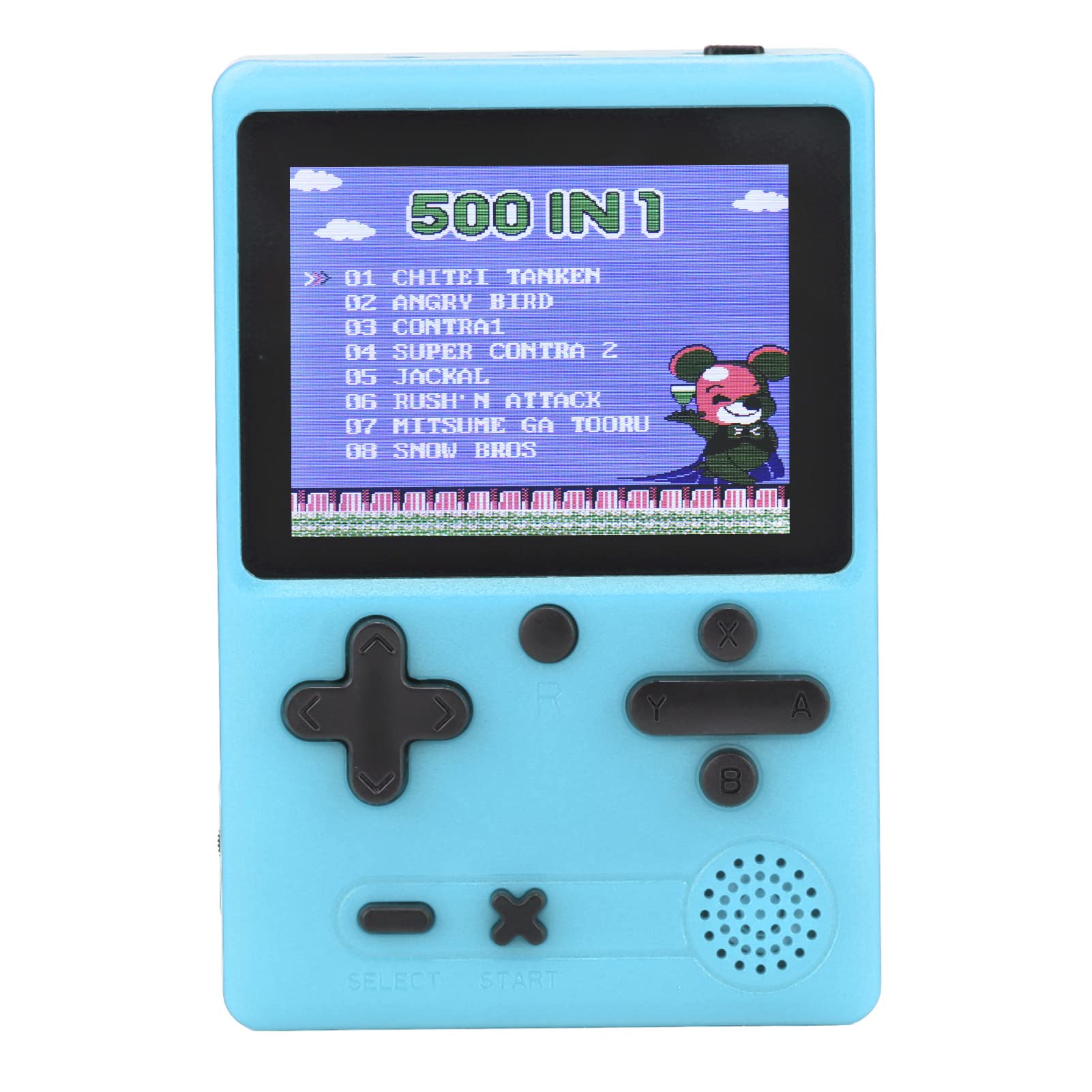 POENVFPO Retro Portable Game Console with 10,000 Preloaded Games - Mini Gaming System for Kids, Adults, and Family Entertainment - Perfect for Travel, Parties, and Nostalgic Gaming (Blue)