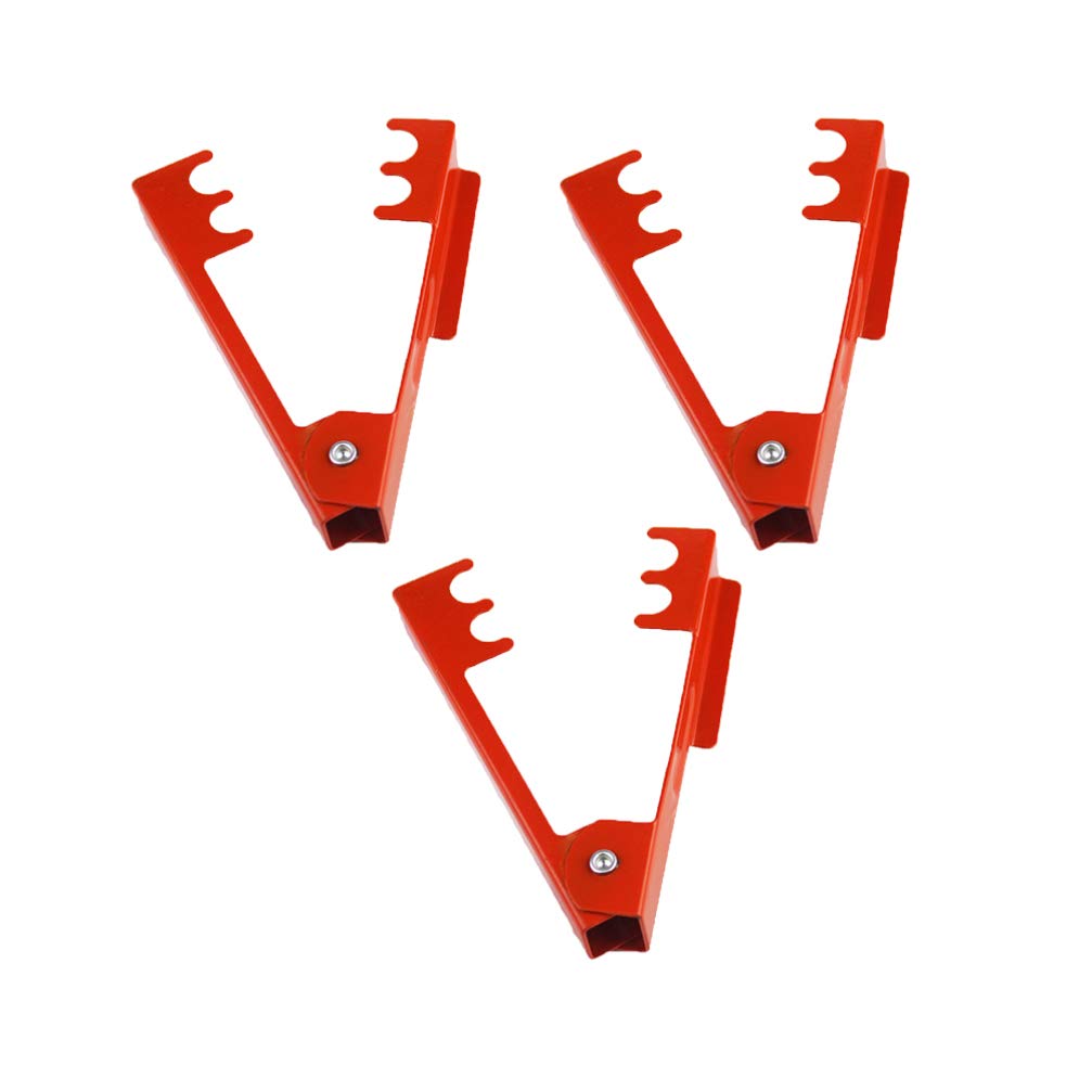 Professional Rose Thorn Remover Tool 3-Piece Set - Red Garden Pliers for Safely Stripping Rose Leaves & Thorns - Perfect for Gardening, Floral Arrangements & Rose Bush Maintenance
