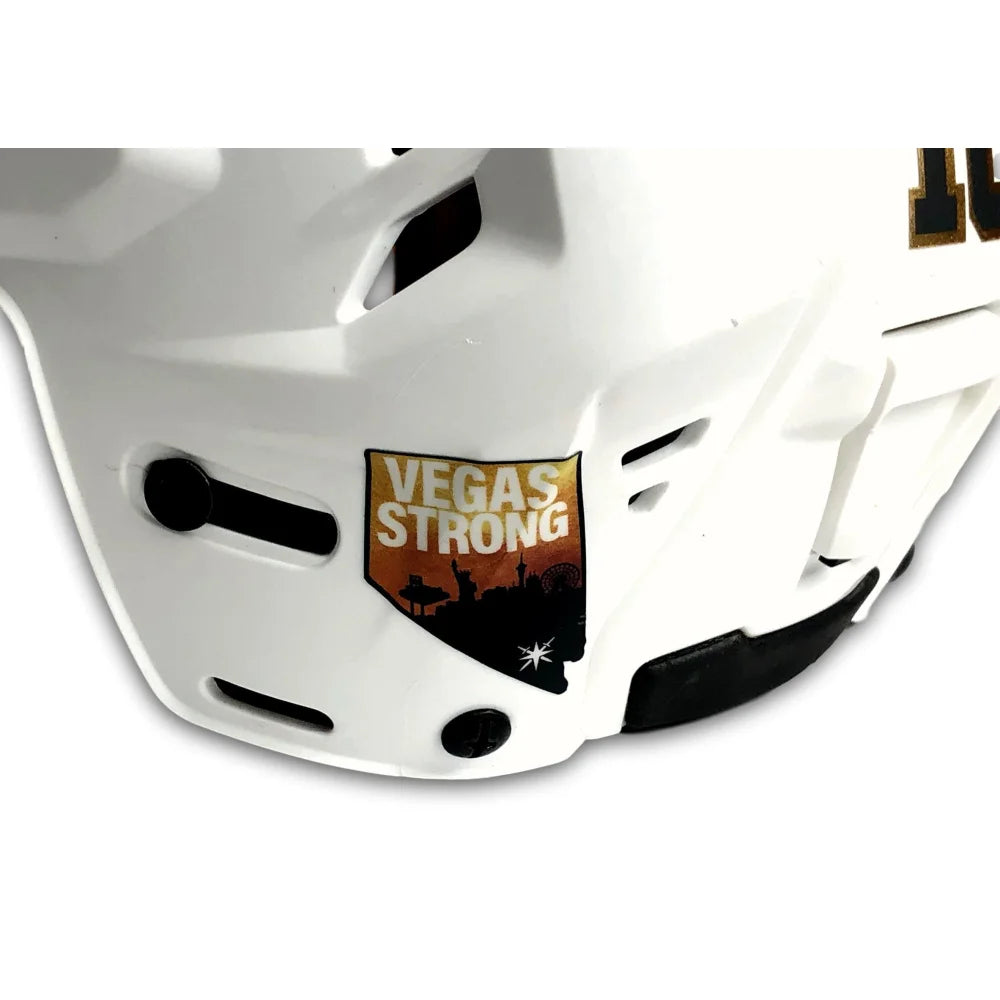 James Neal Autographed Vegas Golden Knights Game-Used Hockey Helmet with 1st Goal Inscription - JSA Certified COA | NHL Memorabilia for Collectors & Fans | Perfect for Display in Man Caves, Sports Bars & Themed Rooms