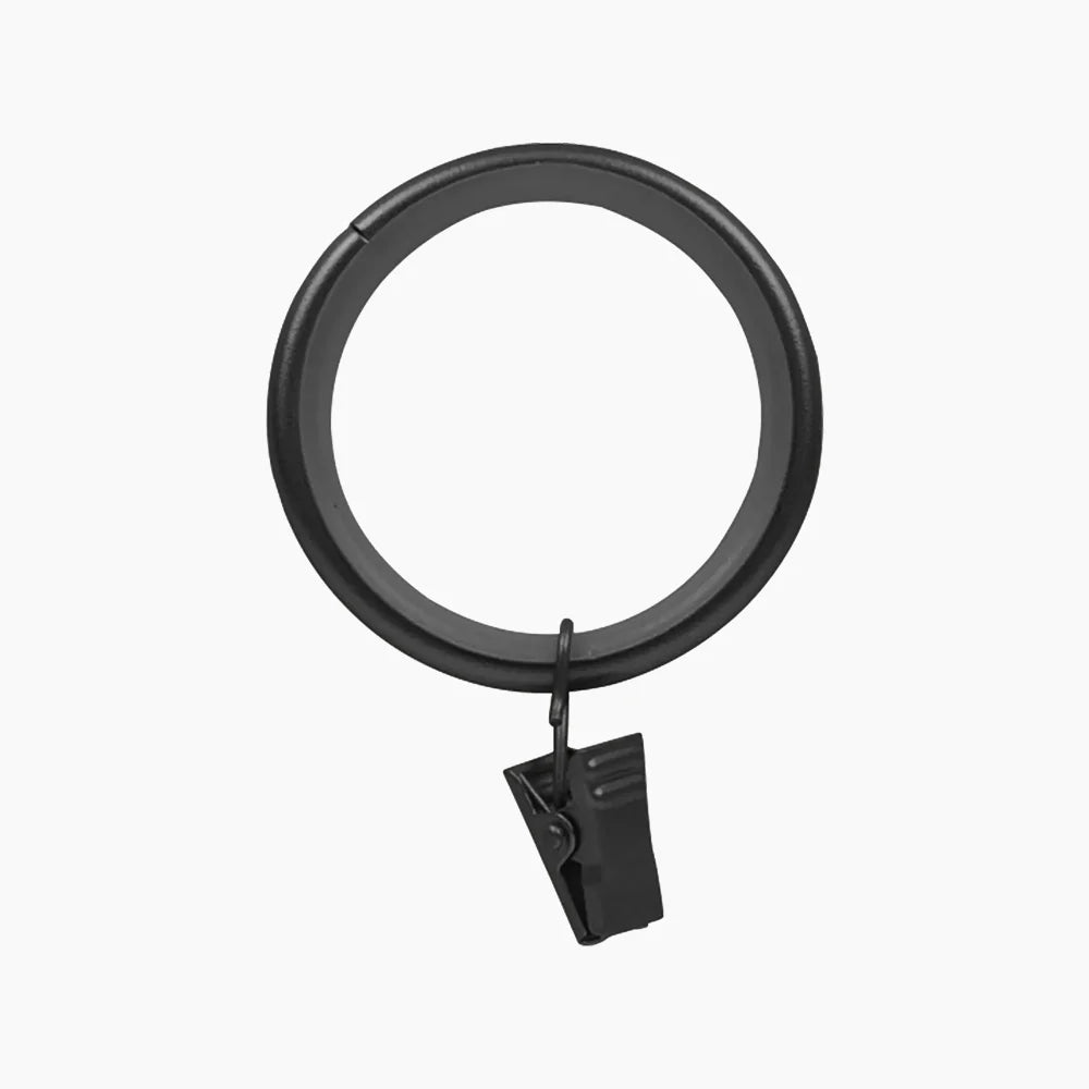 Quiet Glide Curtain Clip Rings - Pack of 12 | Smooth Sliding Hooks for Drapes & Curtains | Perfect for Home Decor, Bedroom & Living Room Window Treatments