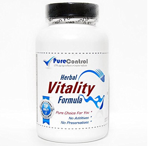 Herbal Vitality Formula - 180 Capsules | Pure & Natural Supplement by PureControl | Boost Energy & Vitality for Daily Wellness