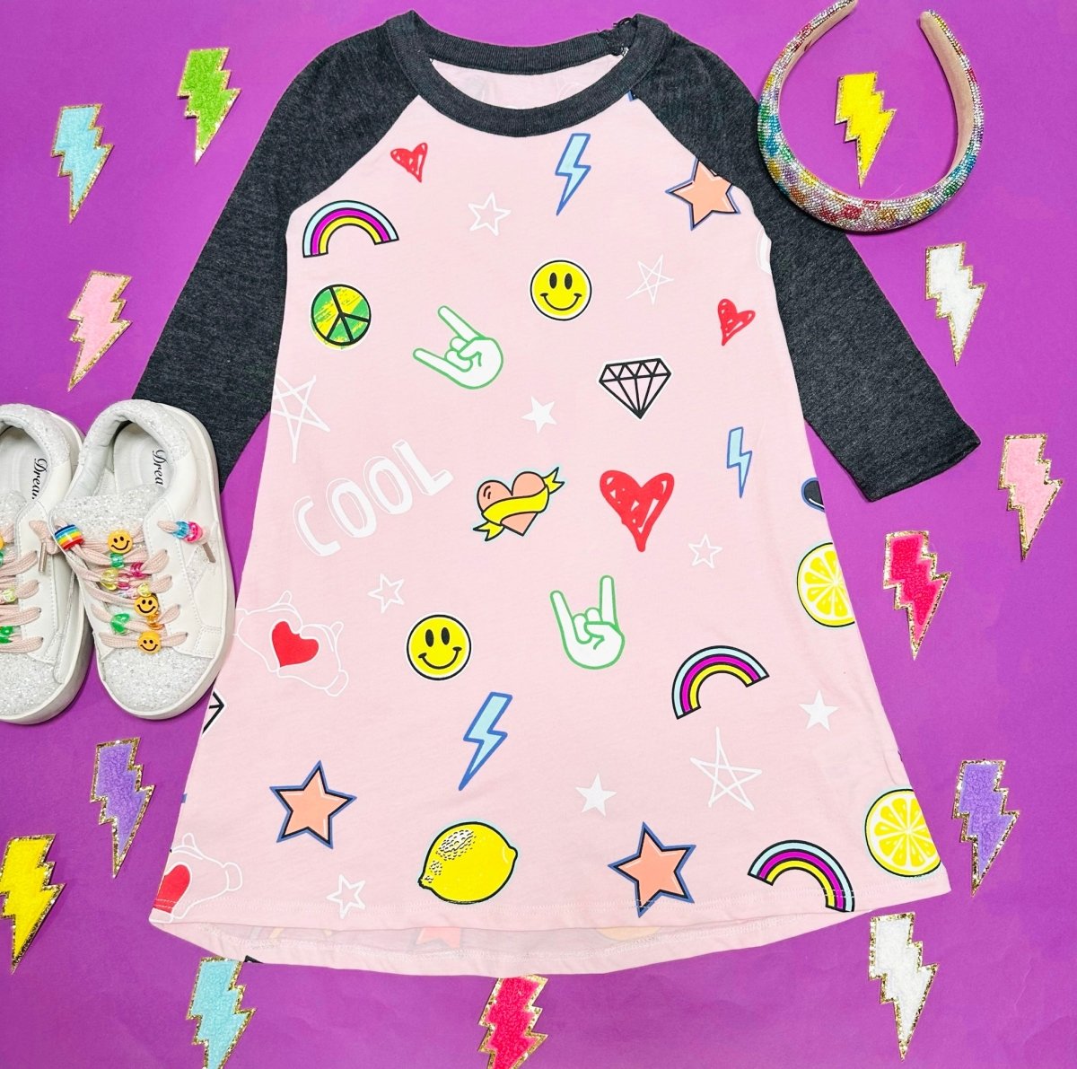 Chaser Kids Icons Dress - Cute Girls' Fashion Outfit for Special Occasions | Birthday Party, Photo Shoot & Holiday Events