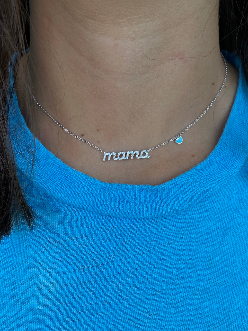 Personalized Mama Necklace for Women - Custom Engraved Mother's Jewelry Gift for Mom, Grandma, Wife - Perfect for Mother's Day, Birthday, Anniversary & Everyday Wear