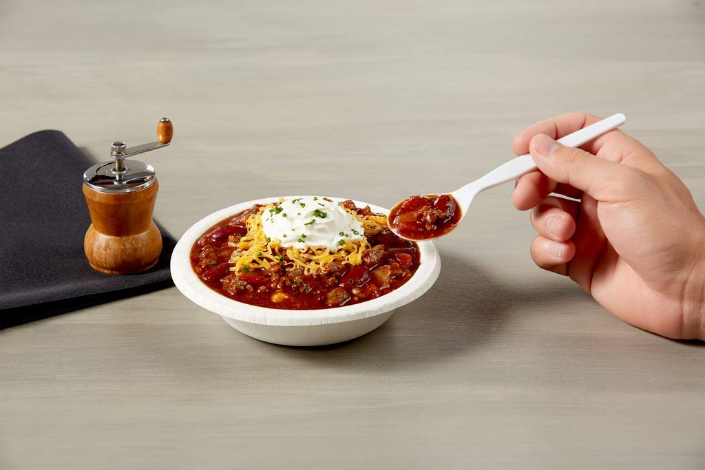 Dixie SH217 Heavy Duty Polystyrene Soup Spoon, 5.75 Inch White Disposable Spoons - Case of 1000 - Perfect for Restaurants, Catering, Parties & Food Service