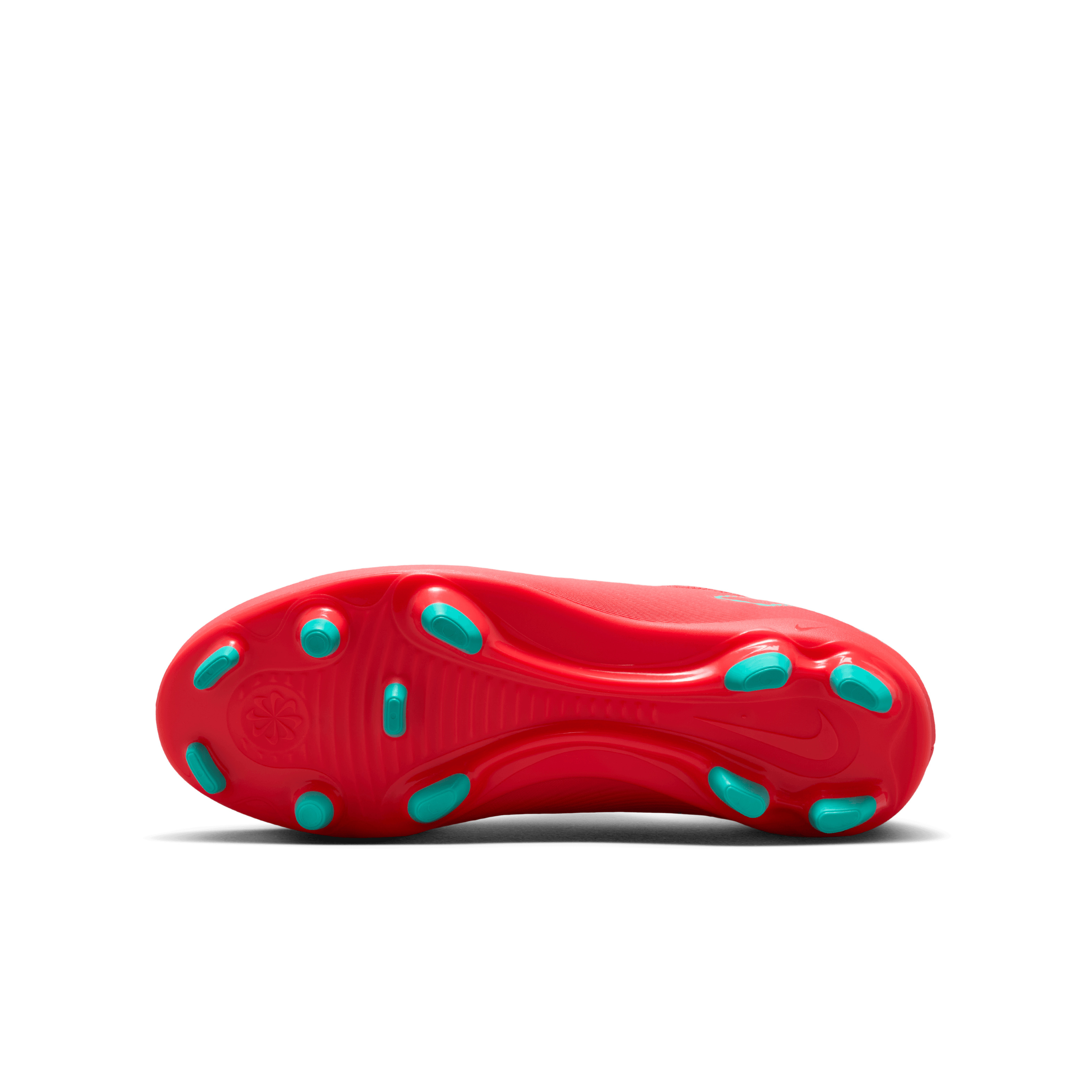 Nike Junior Mercurial Vapor 16 Club FG Soccer Cleats for Kids - Ember Glow/Aurora Green - Lightweight Football Shoes for Youth Players - Perfect for Turf Matches & Training Sessions