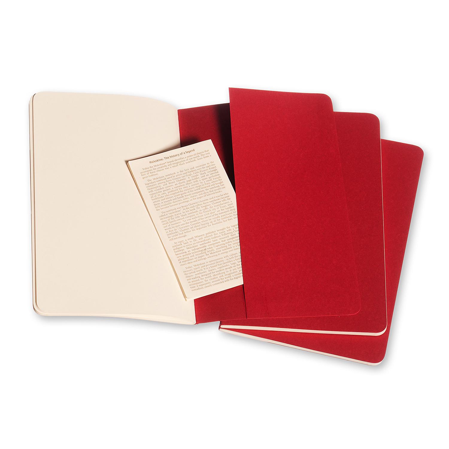 Premium Cahier Large Notebook Set - 3-Pack Lined Journal for Writing, Sketching & Note Taking - Ideal for School, Office & Creative Projects
