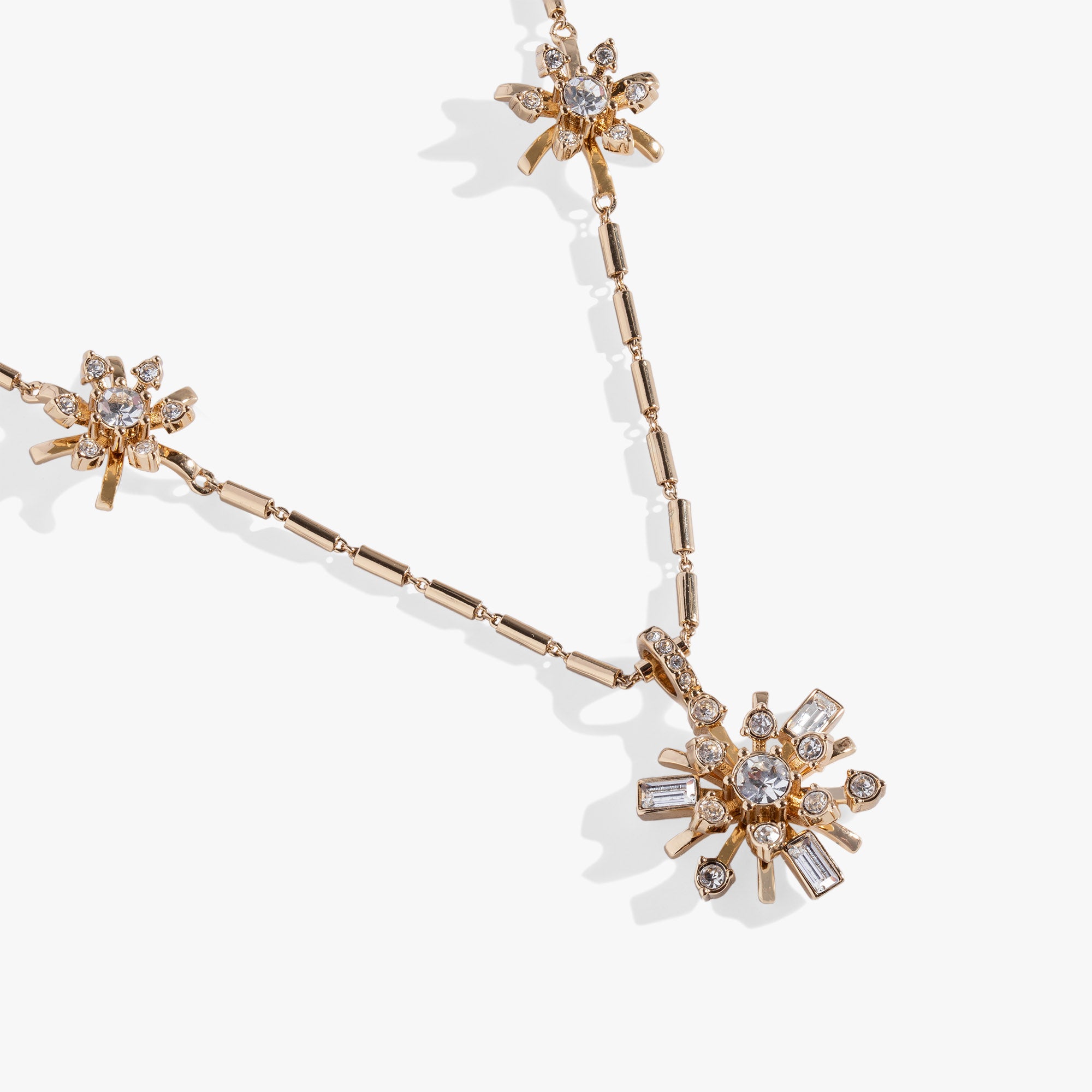 Elegant Festive Sparkle Inline Pendant Necklace for Women - Perfect for Christmas Parties, Weddings & Special Occasions