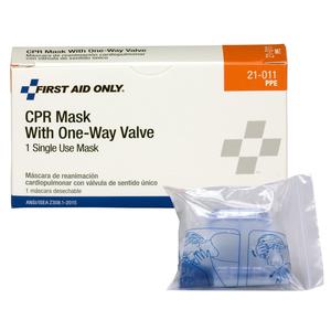 CPR Mask with One-Way Valve - Emergency First Aid Breathing Barrier for Adults & Kids - Perfect for CPR Training, First Responders, and Home Safety Kits